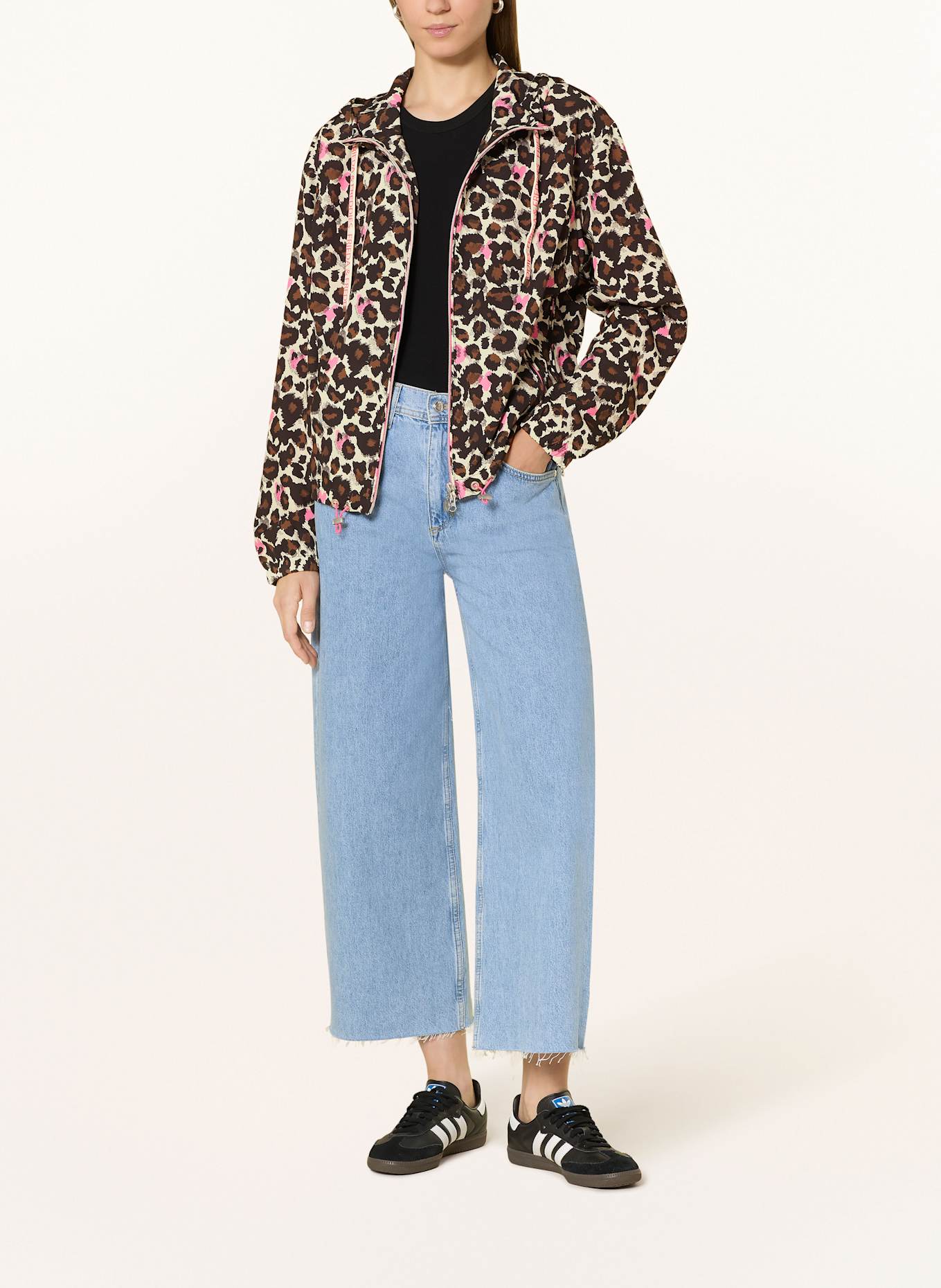 FRIEDA & FREDDIES Jacke: ECRU/ SCHWARZ/ ROSA