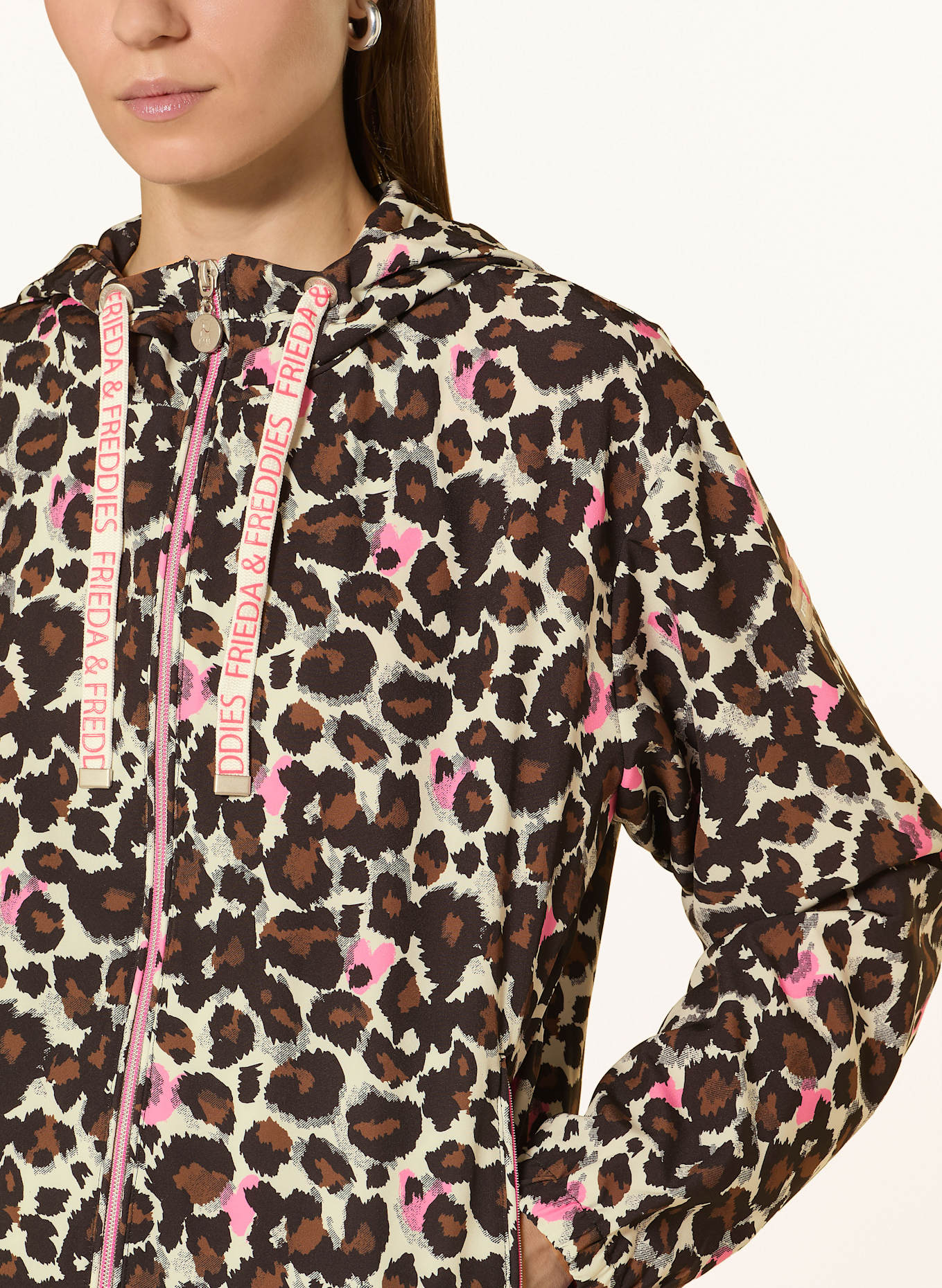 FRIEDA & FREDDIES Jacke: ECRU/ SCHWARZ/ ROSA