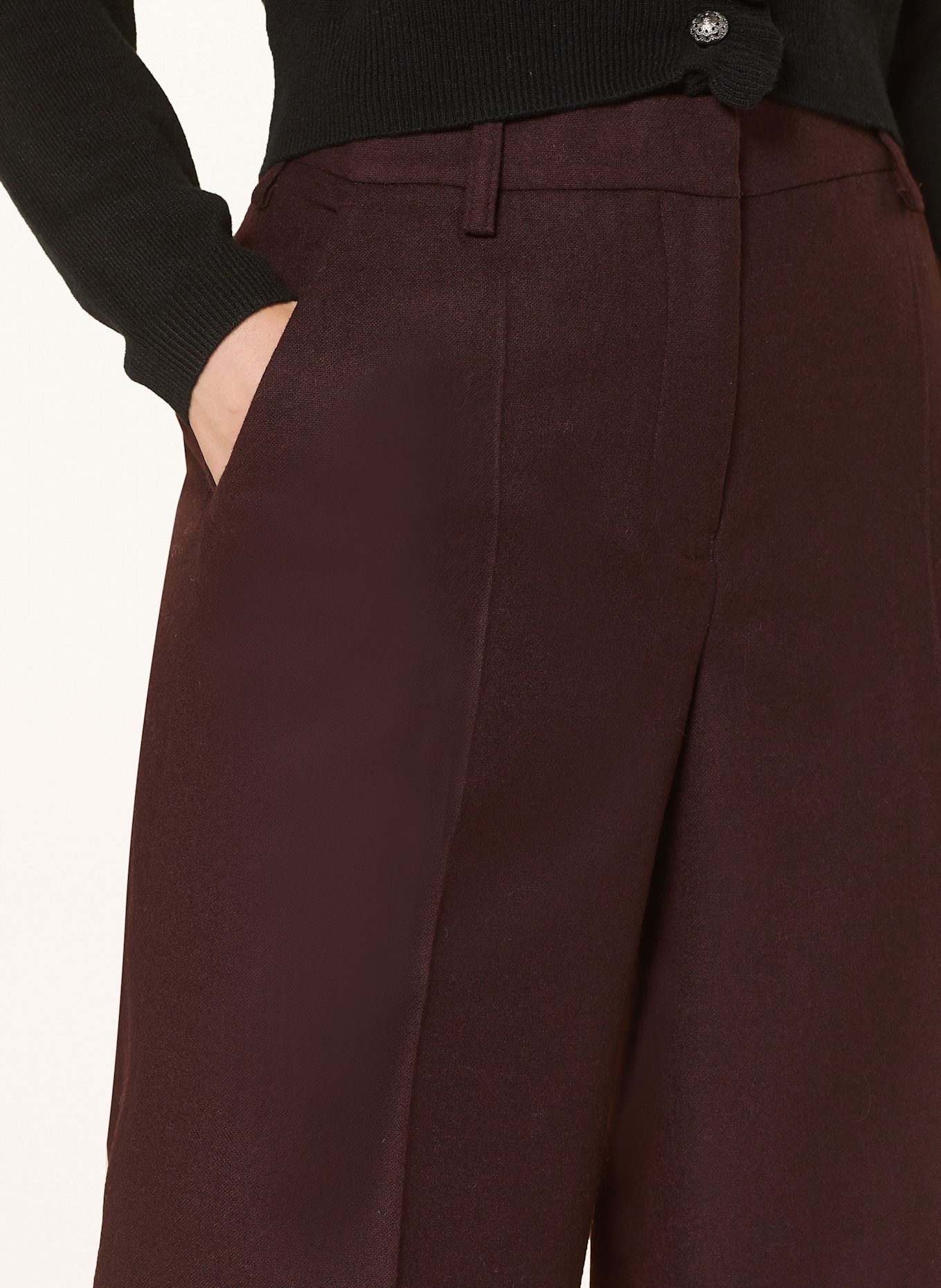 Johann & Johanna Traditional Jersey trousers GERTRUDE: DARK RED