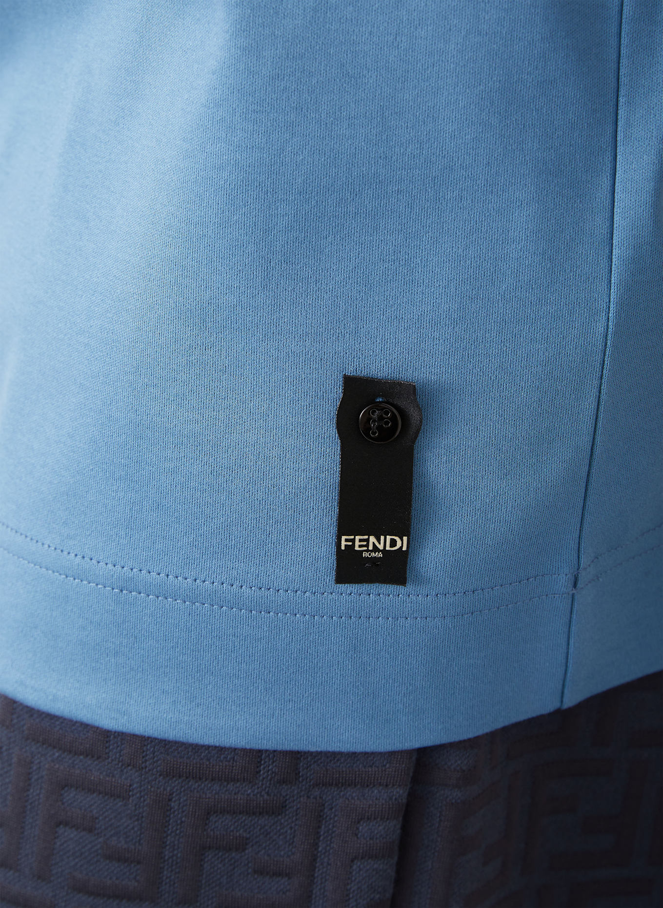 FENDI Tričko: TMAVĚ MODRÁ