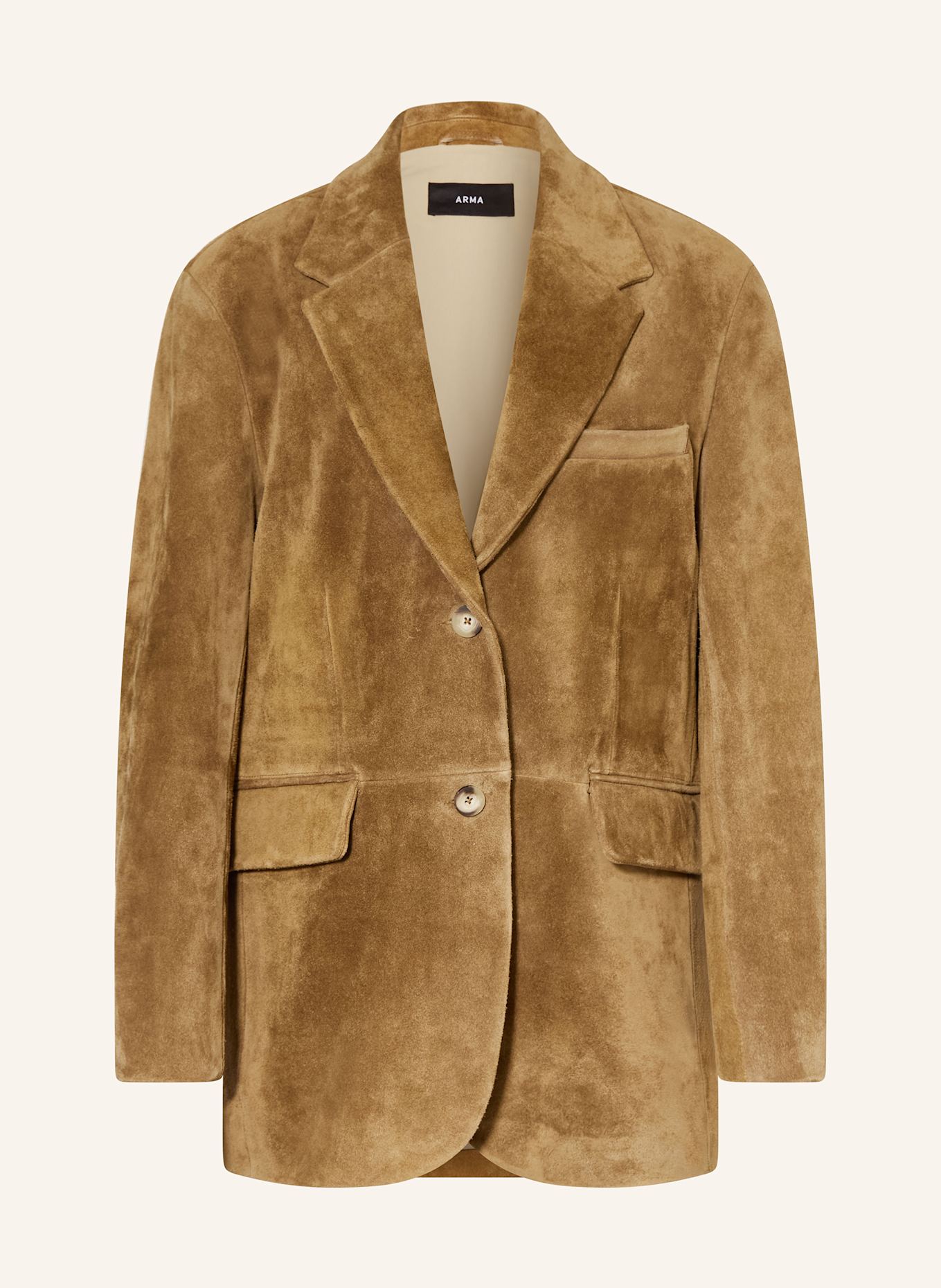 ARMA Kožený blejzr BENNY: SVĚTLE HNĚDÁ