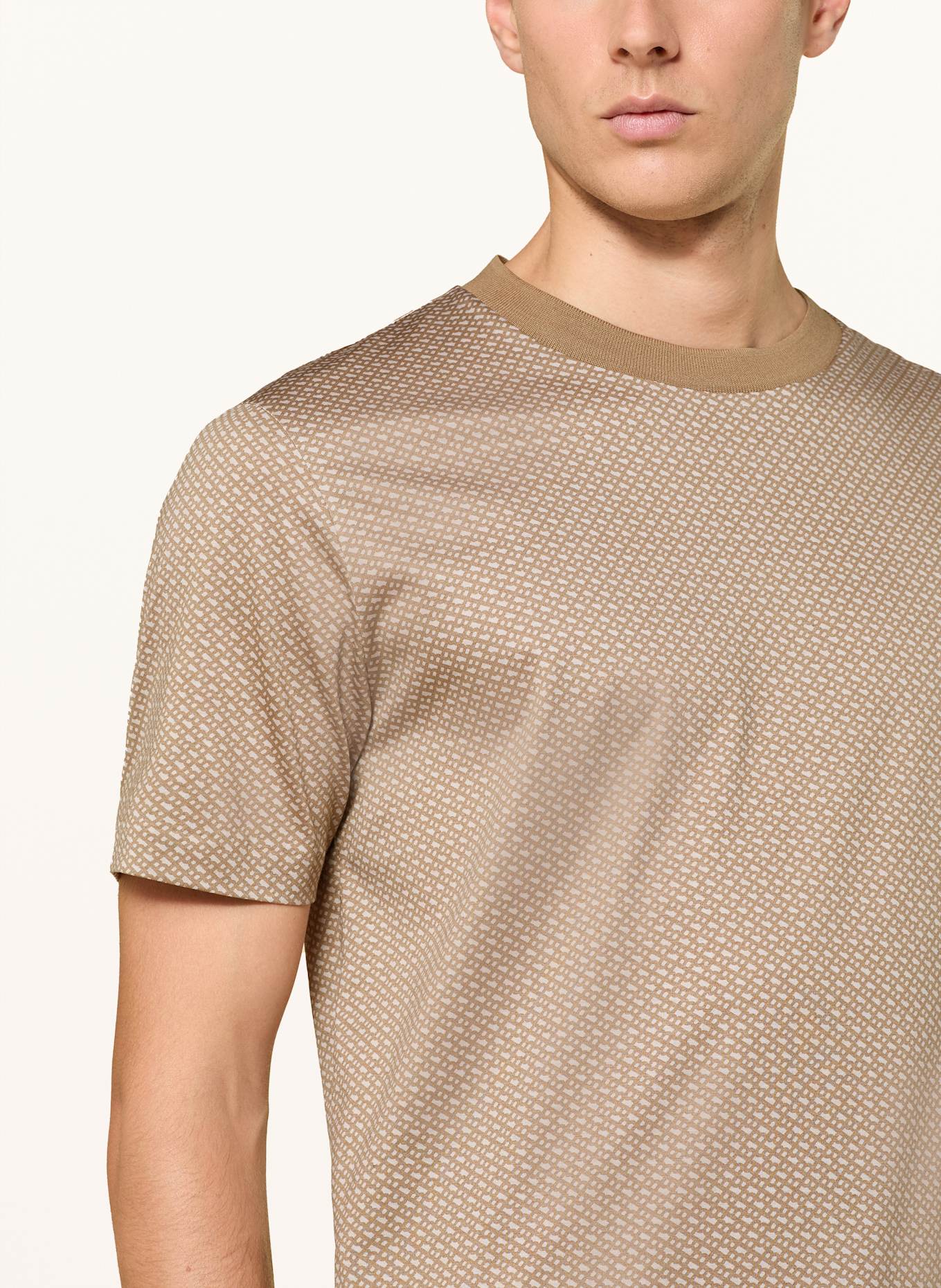 BOSS T-shirt THOMPSON: BEŻOWY