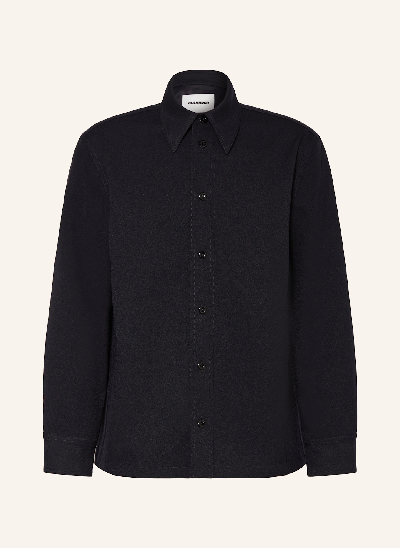 JIL SANDER Overshirt: DUNKELBLAU