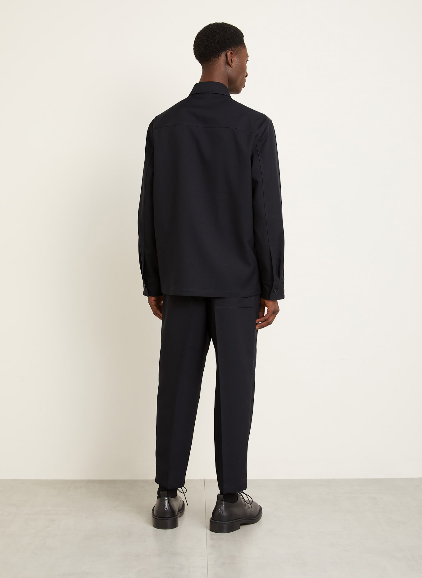 JIL SANDER Overshirt: DUNKELBLAU