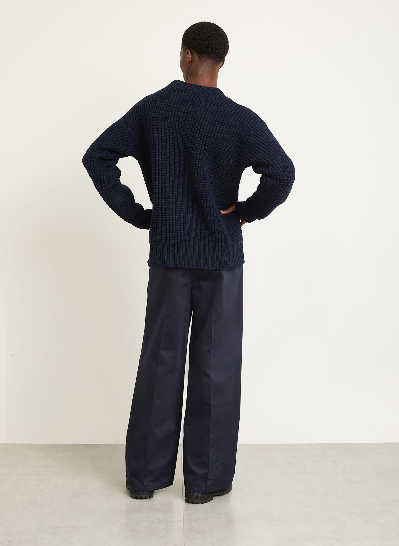 【送料&関税込】Jil Sander Midnight Blue Wool Sweater Jil Sander Blue Sweaters & Knits | Shopbop