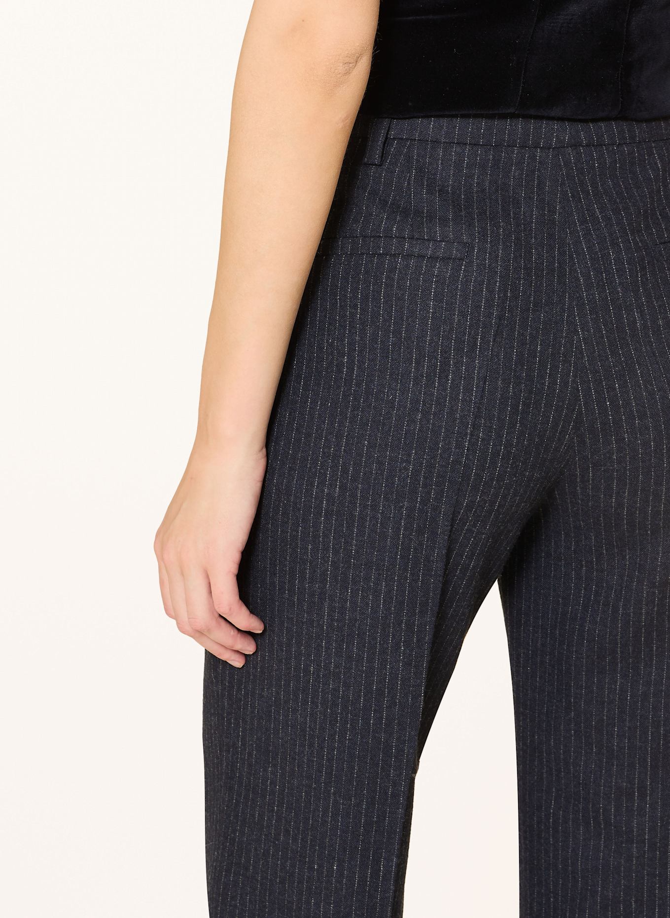 Grasegger Trachtenhose GERTRUDE: DUNKELBLAU / HELLGRAU