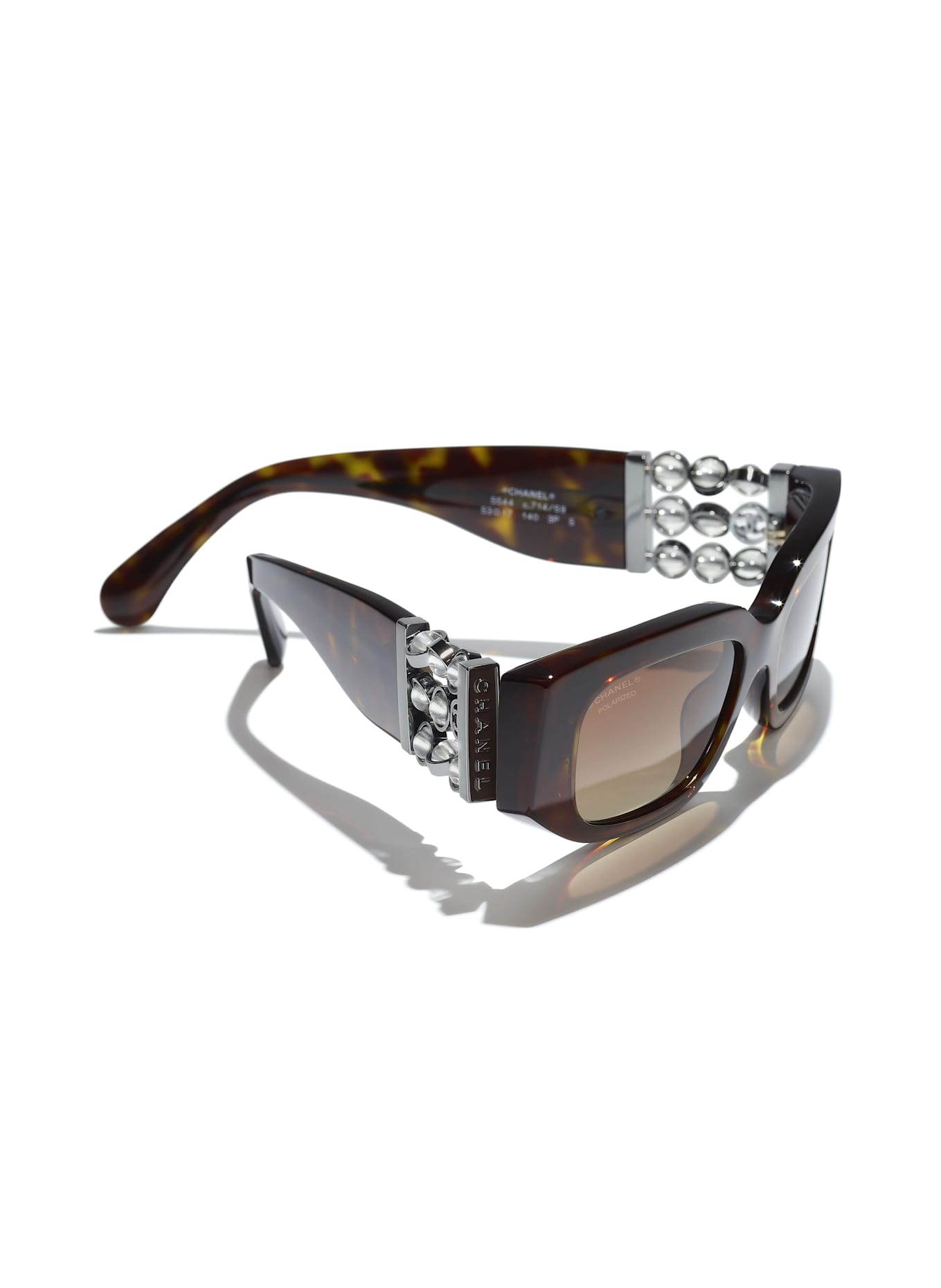 CHANEL Ovalförmige Sonnenbrille: C714S9 - HAVANA/ BRAUN POLARISIERT