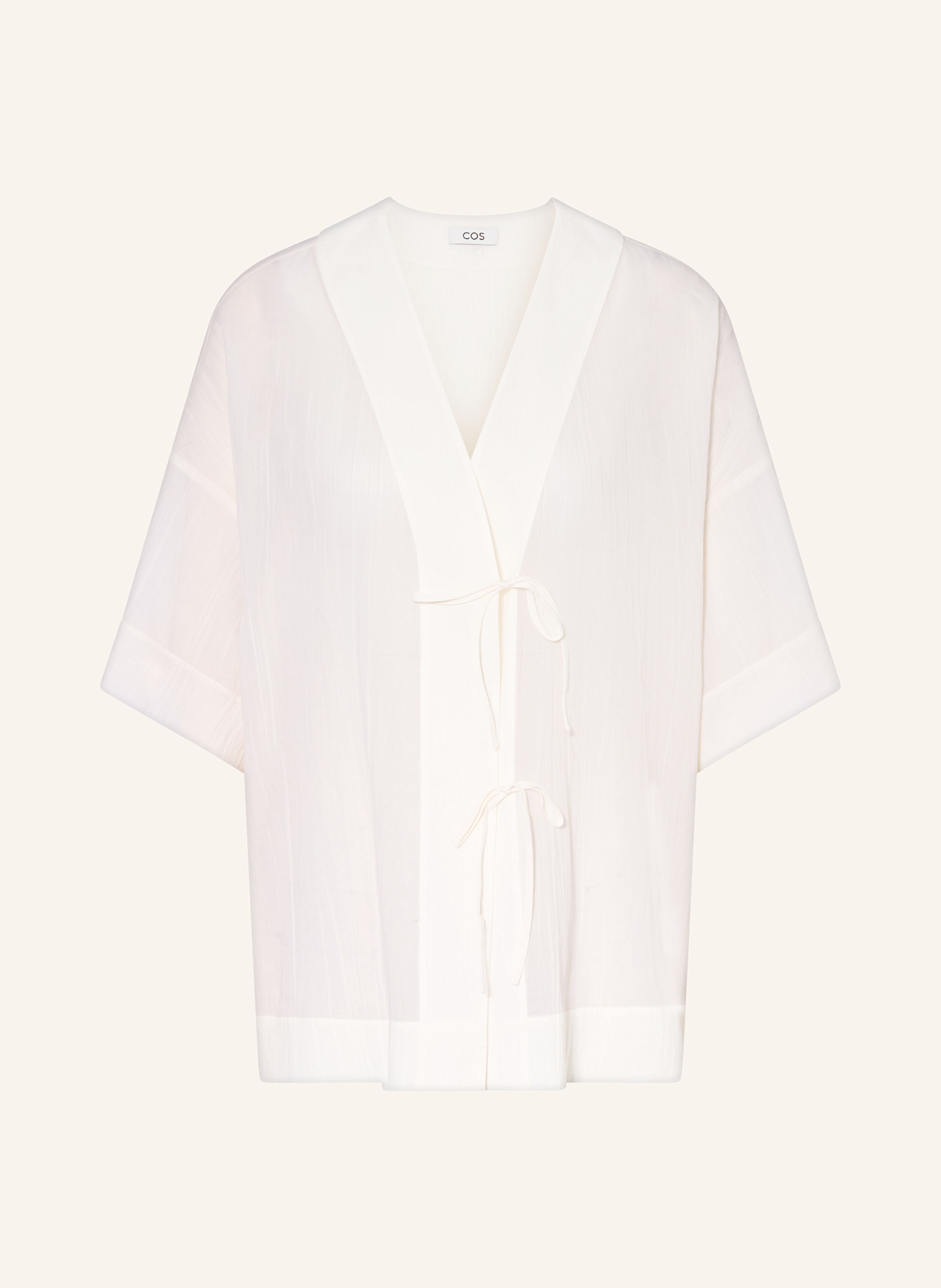 COS Bluzka z muślinu: ECRU