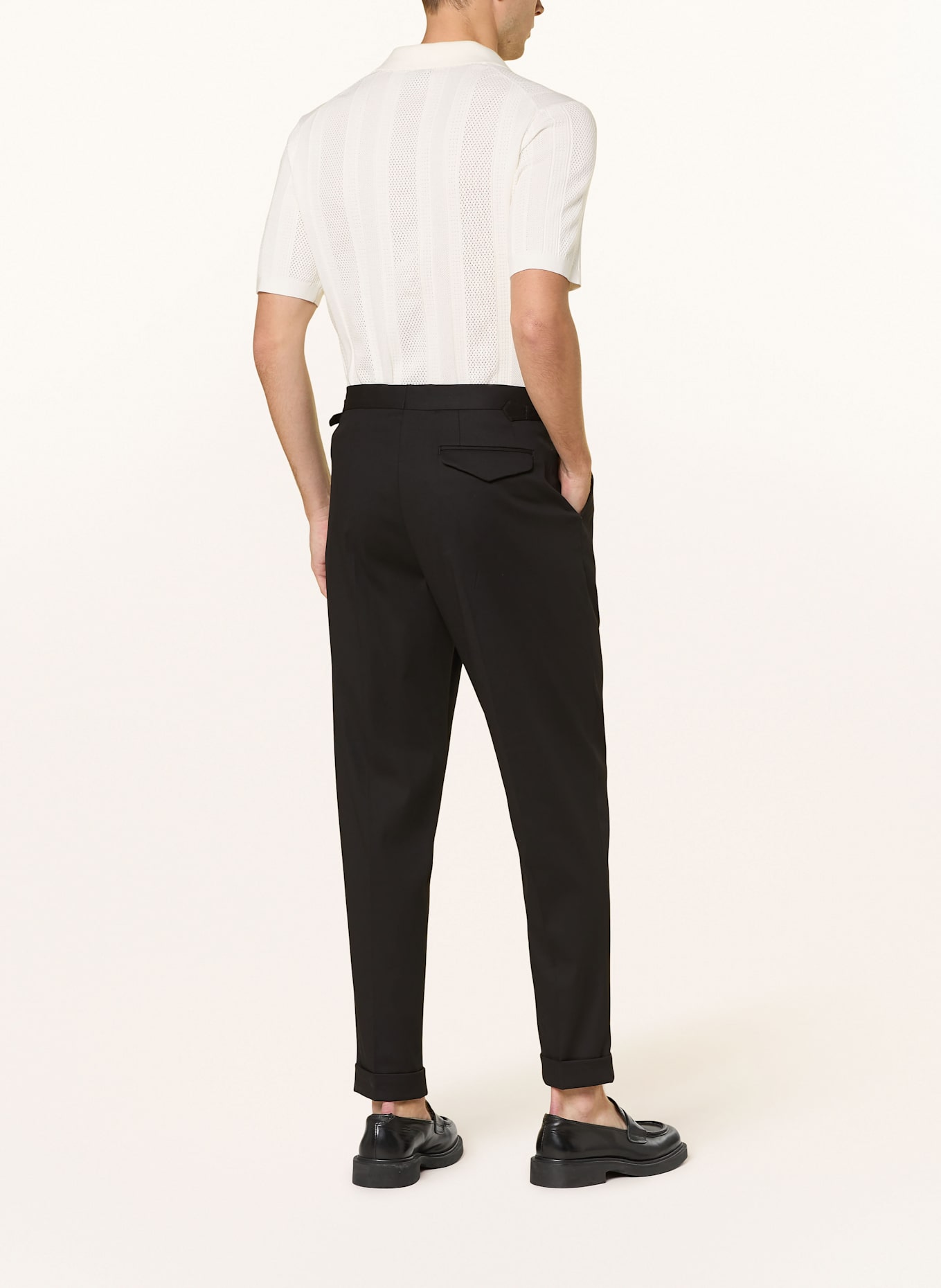 REISS Anzughose CANTWELL Tapered Fit: SCHWARZ