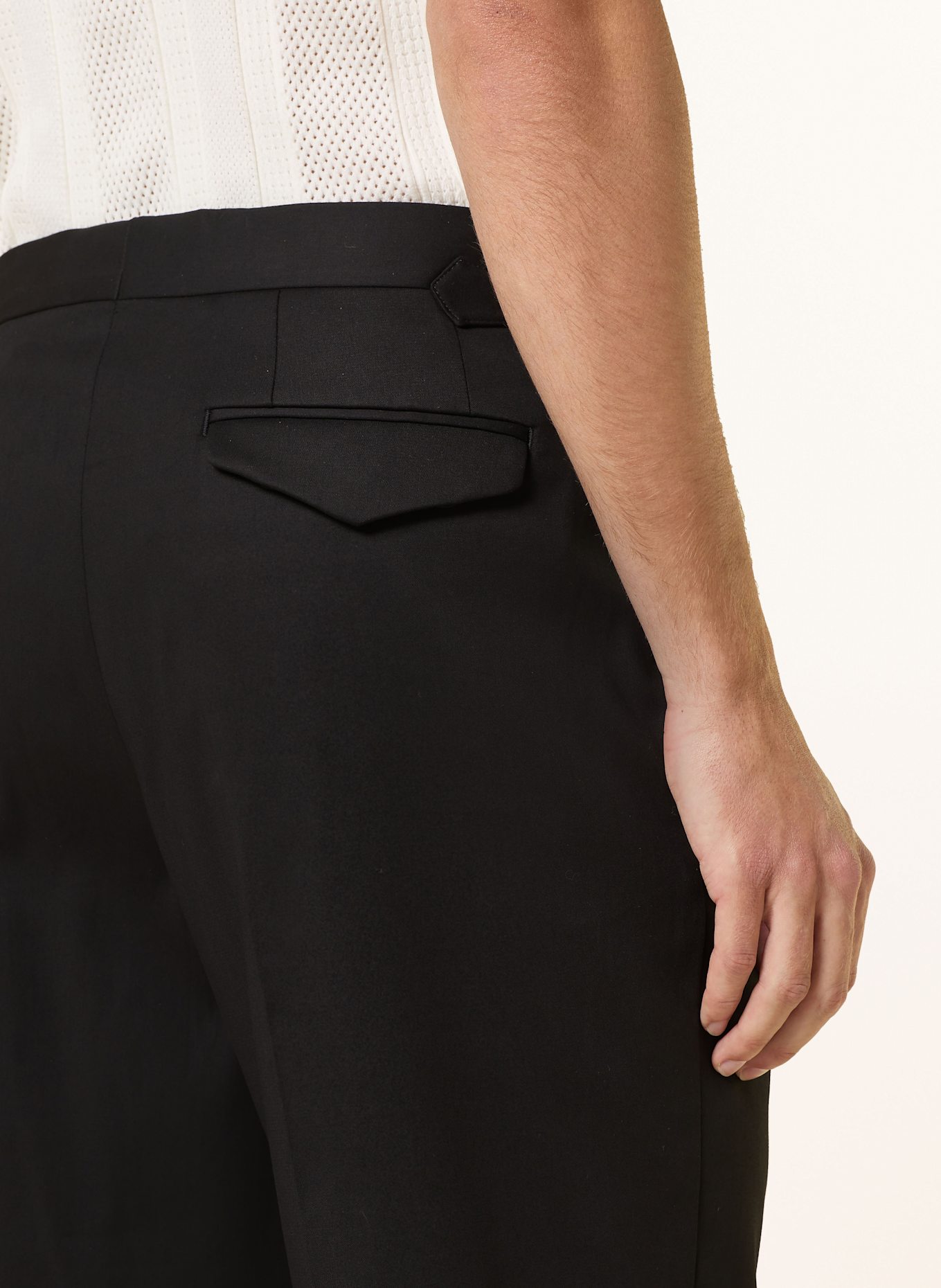 REISS Anzughose CANTWELL Tapered Fit: SCHWARZ