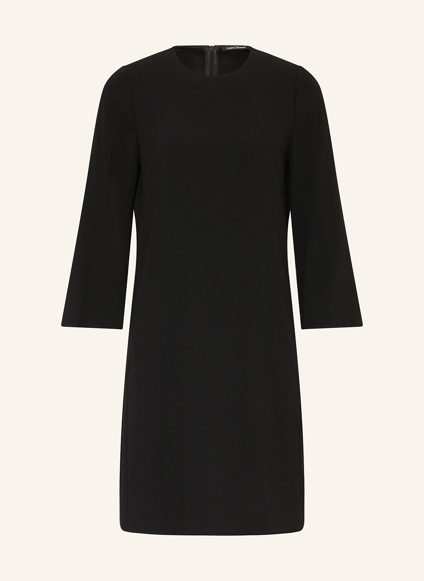 LUISA CERANO Kleid mit 3/4-Arm: SCHWARZ