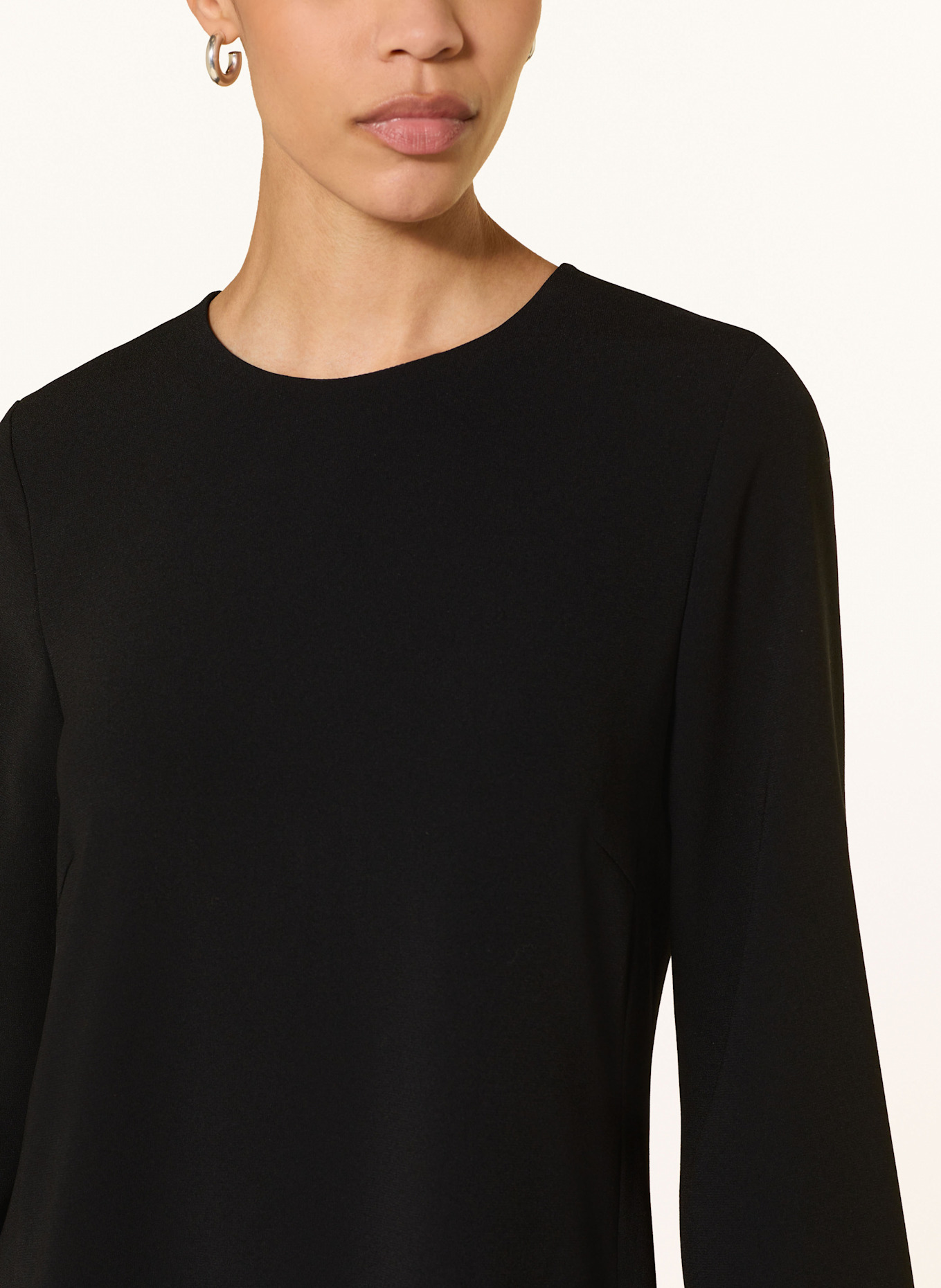 LUISA CERANO Kleid mit 3/4-Arm: SCHWARZ