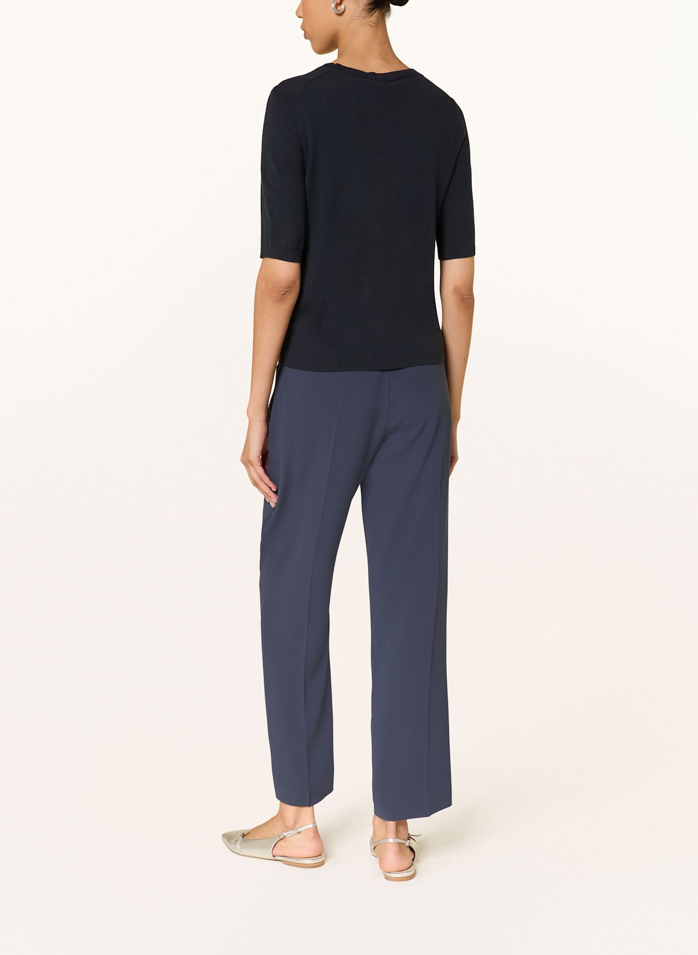 LUISA CERANO Strickshirt: DUNKELBLAU