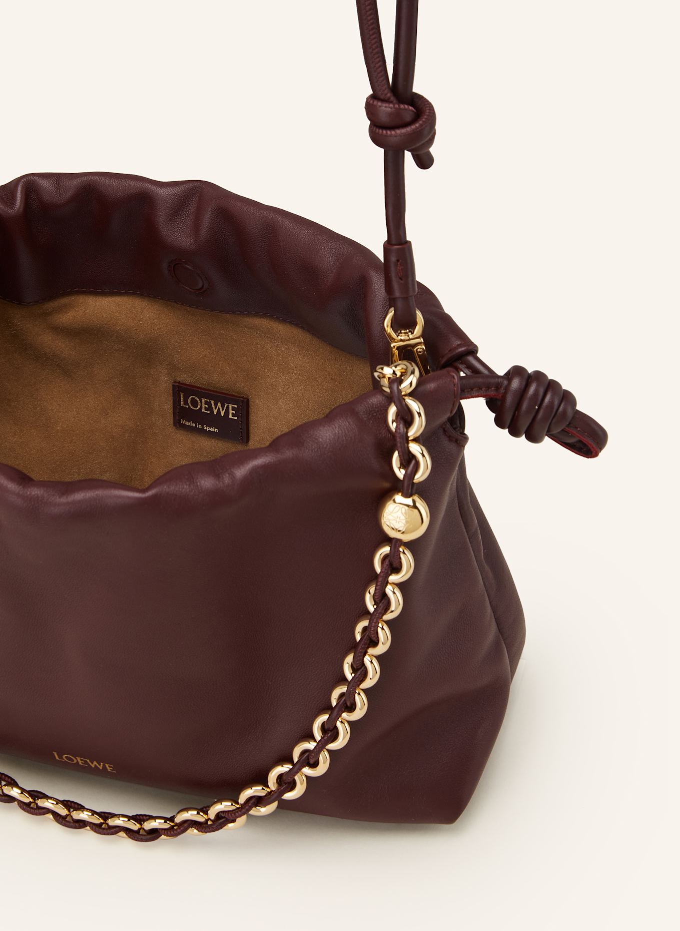LOEWE Umhängetasche FALMENCO MEDIUM: DUNKELROT