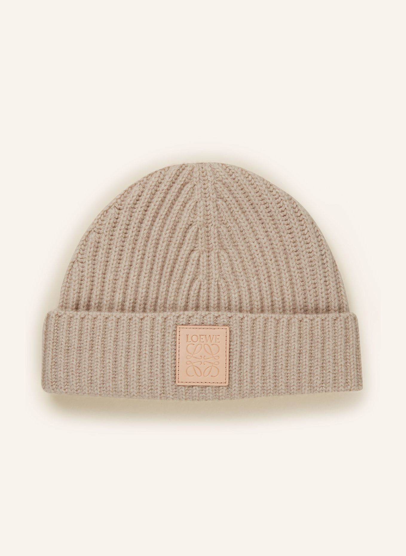LOEWE Cashmere-Mütze: BEIGE