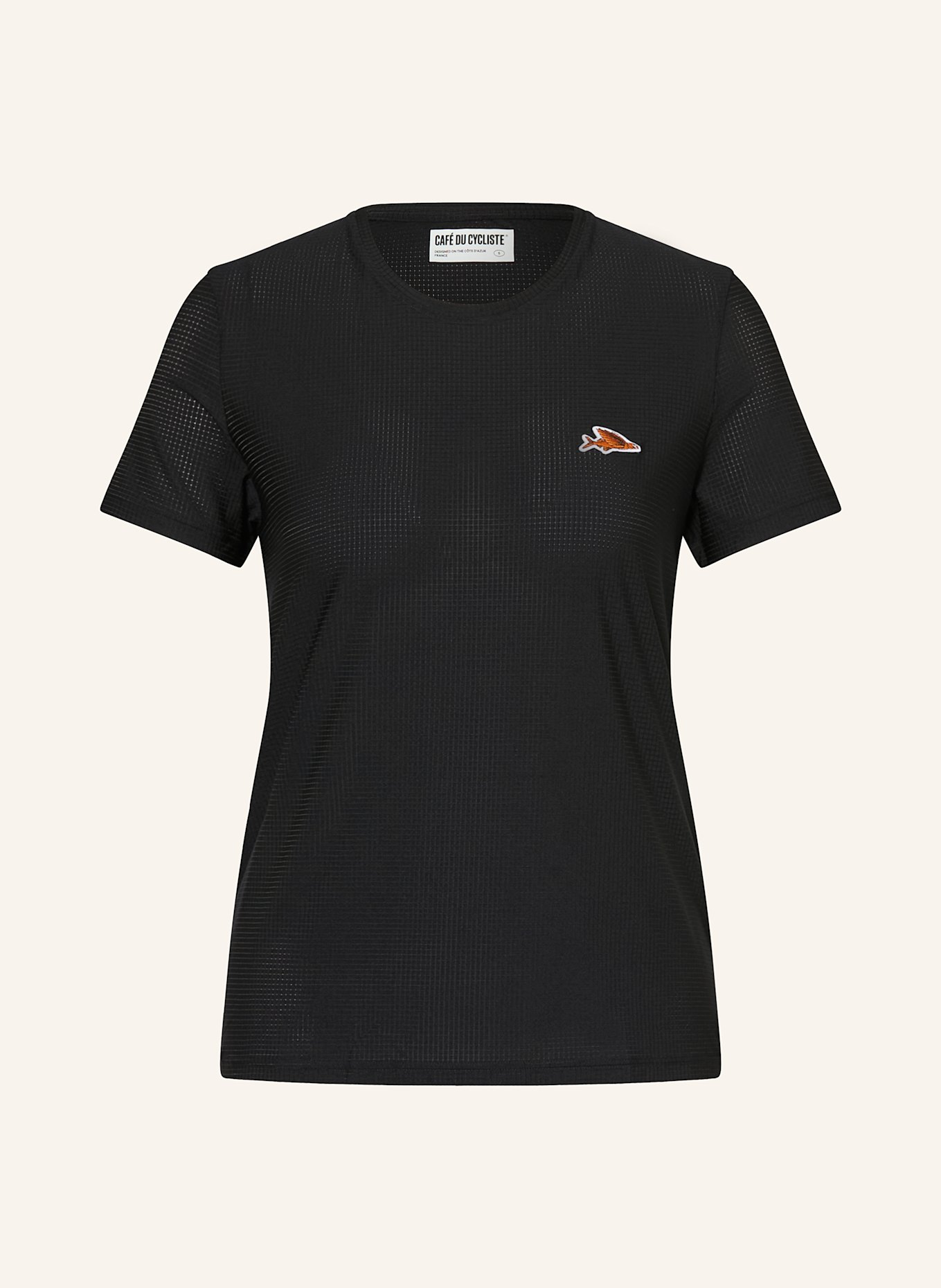 CAFÉ DU CYCLISTE Koszulka do biegania CLEOPHEE: CZARNY