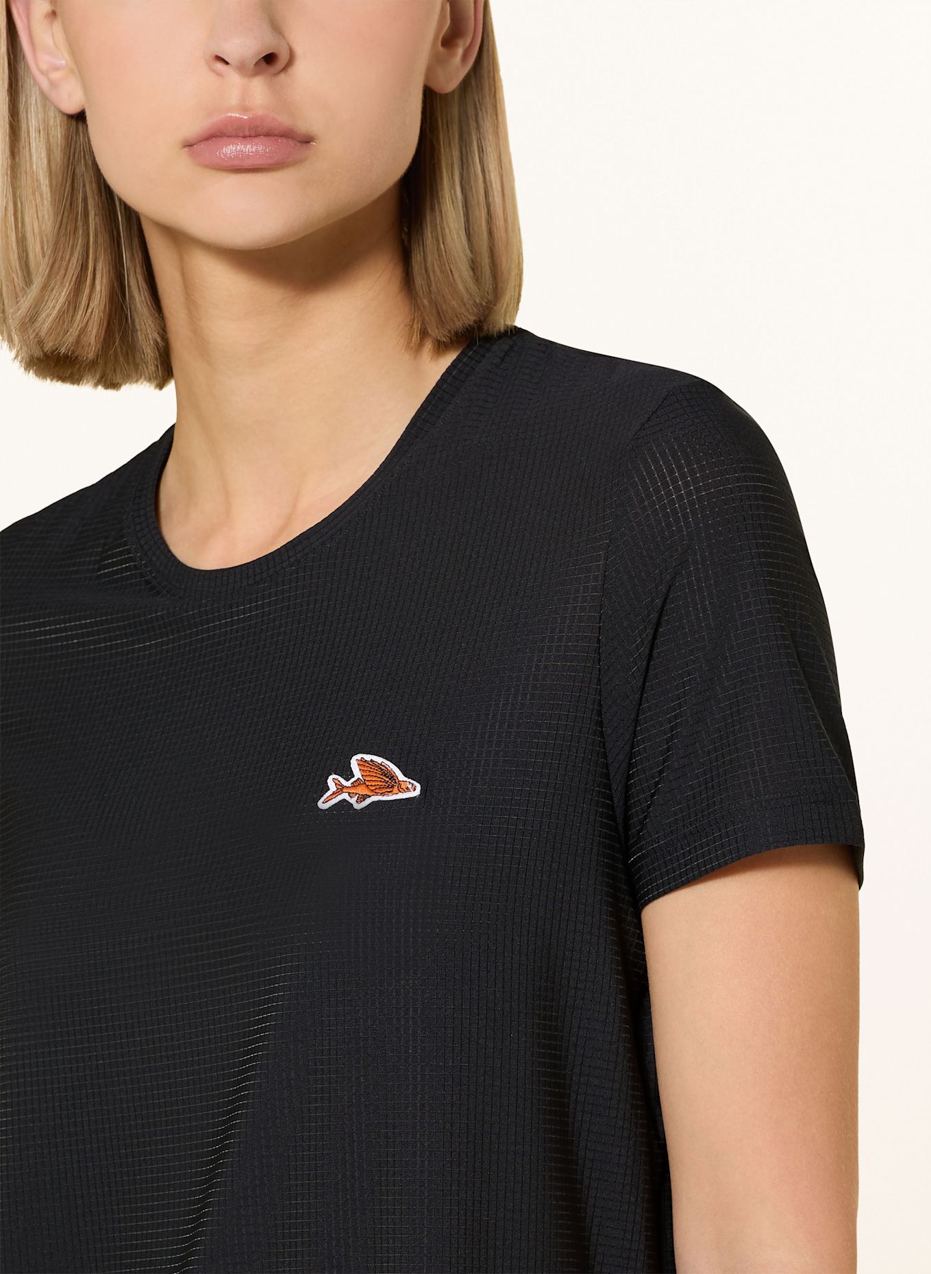 CAFÉ DU CYCLISTE Koszulka do biegania CLEOPHEE: CZARNY