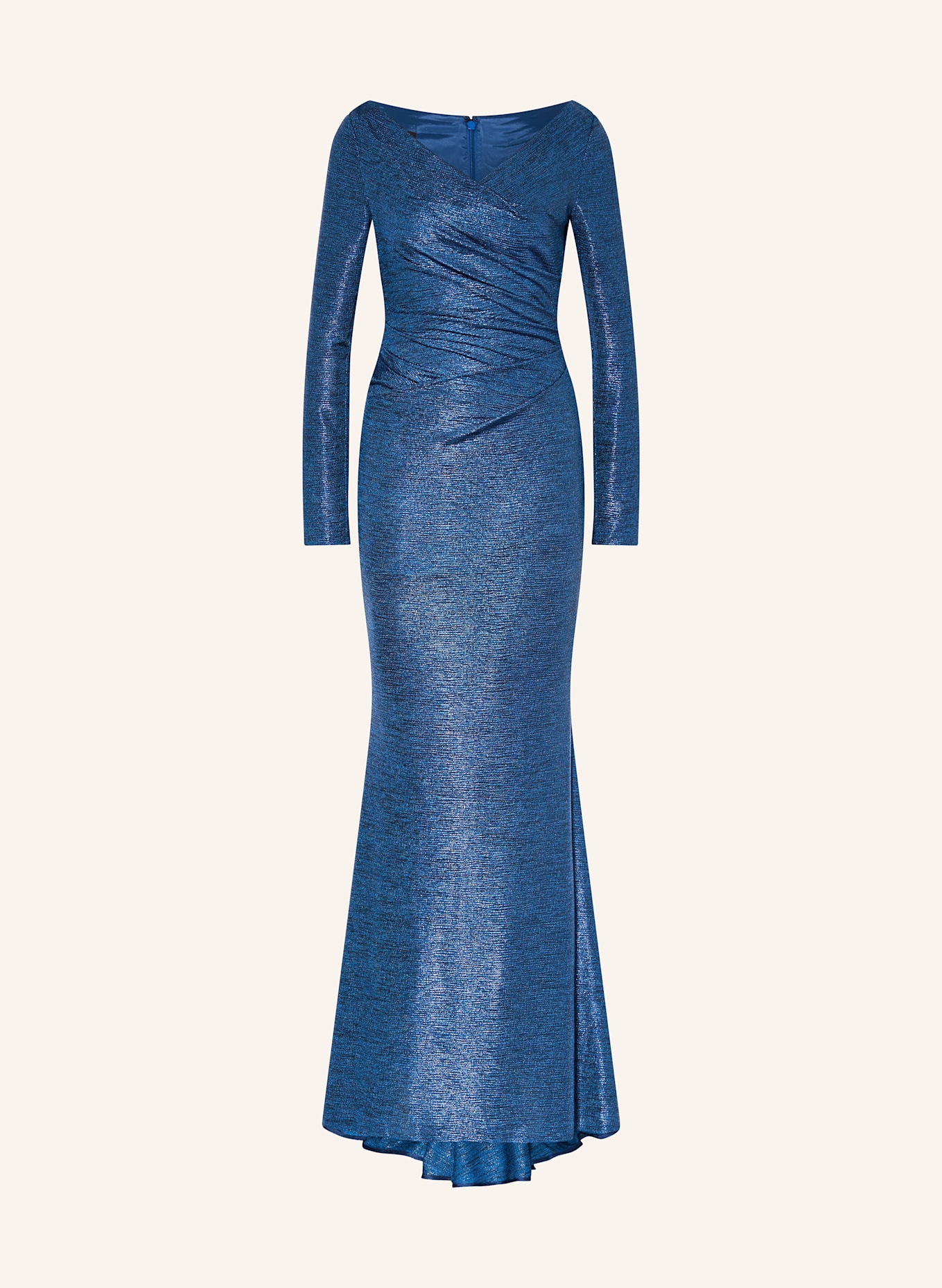 TALBOT RUNHOF Sukienka wieczorowa z błyszczącą przędzą: GRANATOWY
