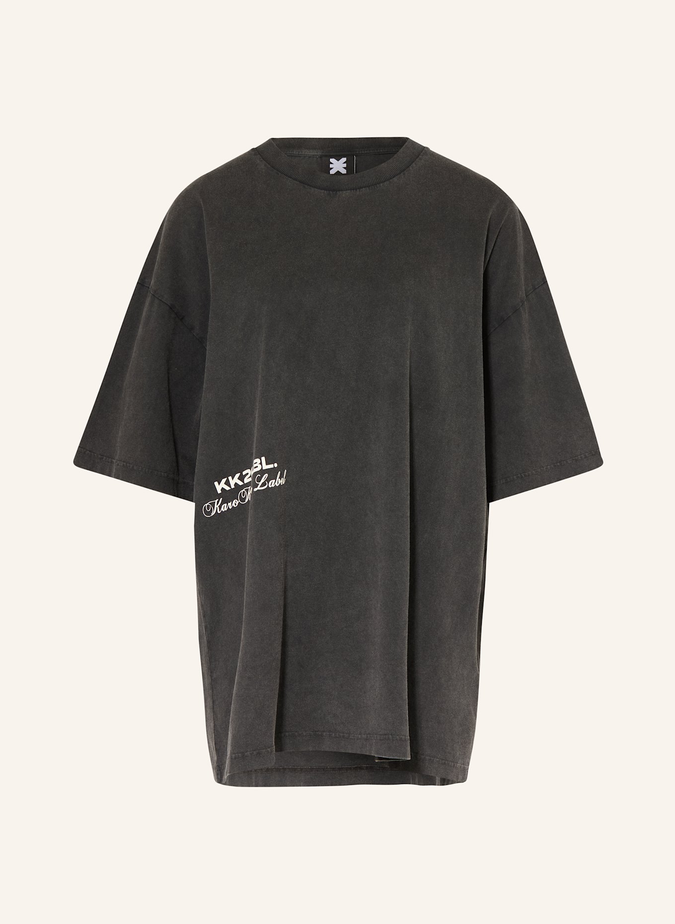 KARO KAUER Oversized-Shirt: DUNKELGRAU