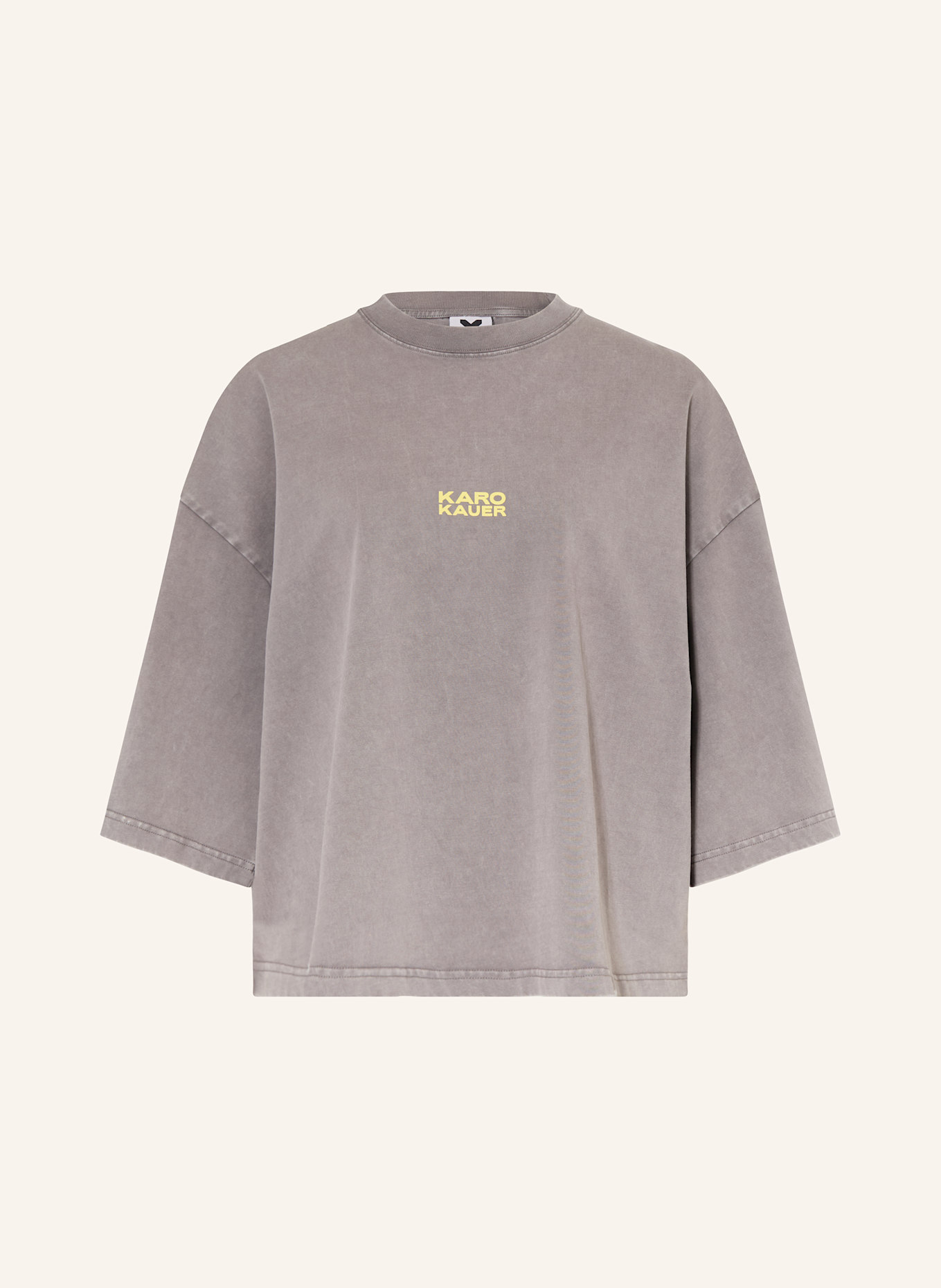 KARO KAUER Oversized shirt: GRAY