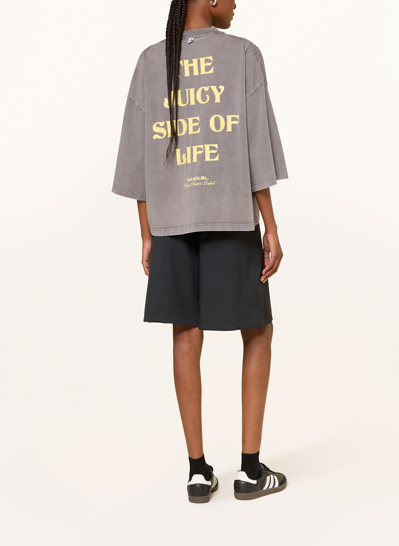 KARO KAUER Oversized shirt: GRAY