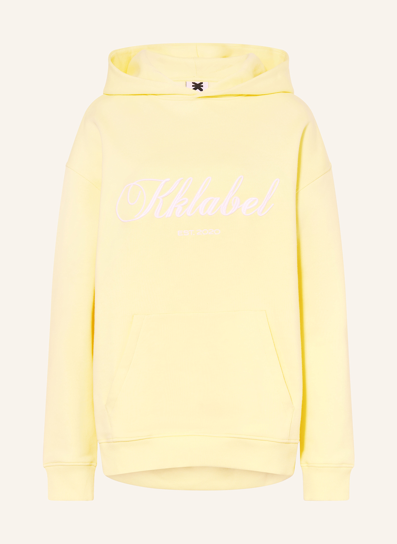 KARO KAUER Oversized-Hoodie: HELLGELB