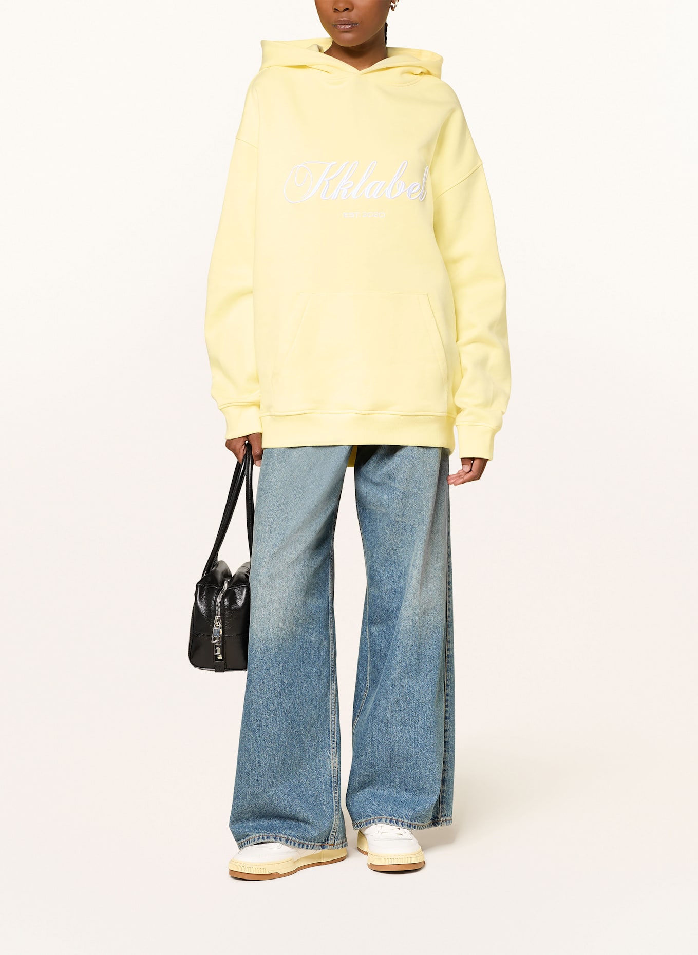 KARO KAUER Oversized-Hoodie: HELLGELB