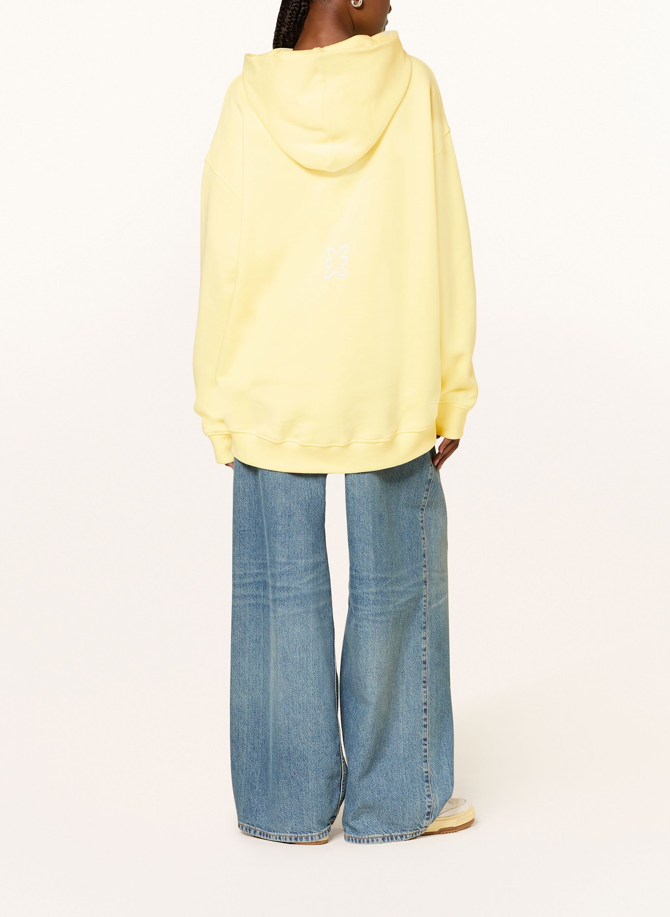 KARO KAUER Oversized-Hoodie: HELLGELB