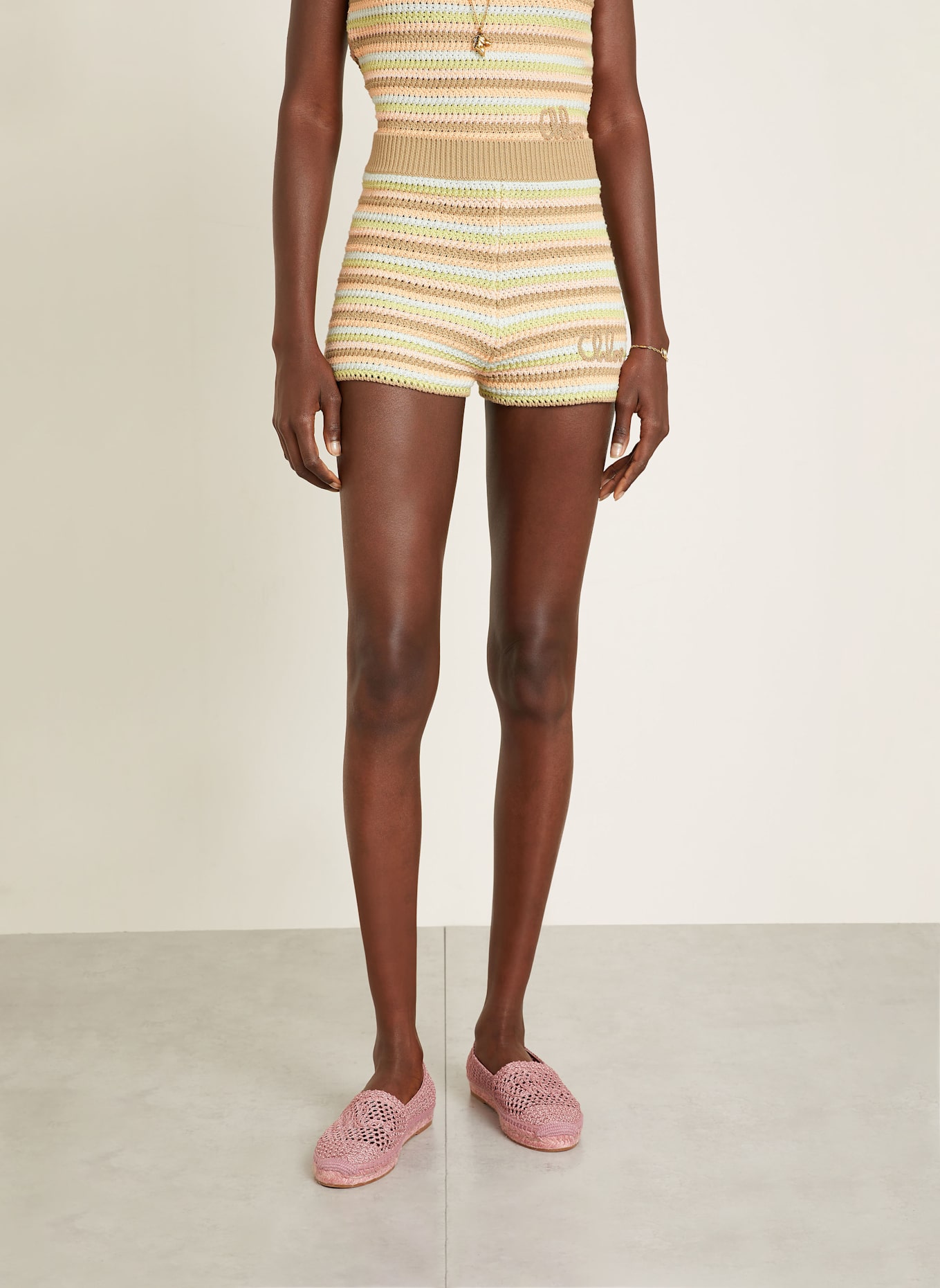 Chloé Häkelshorts: HELLBRAUN / HELLORANGE / HELLGRÜN