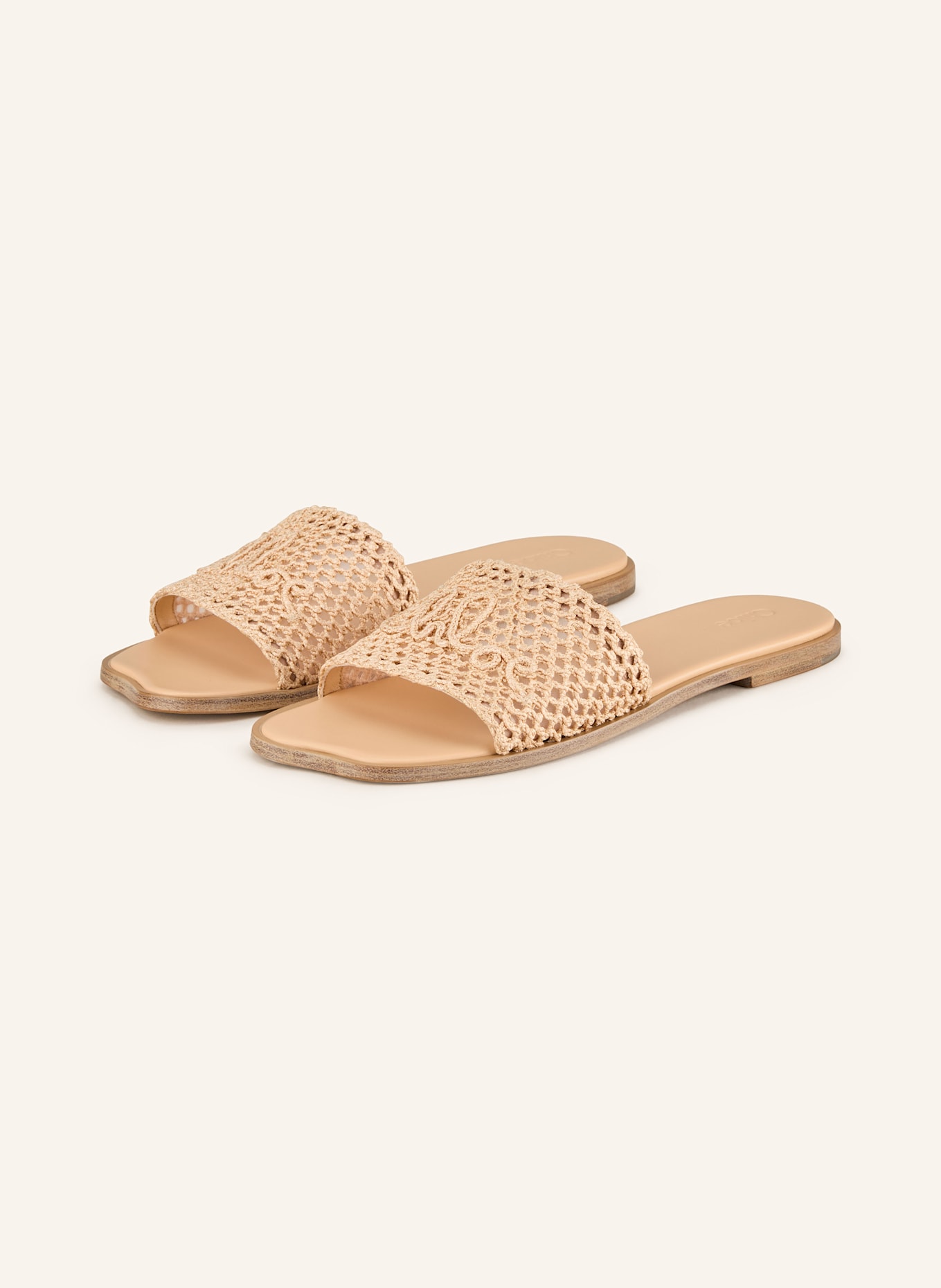 Chloé Pantoletten FLOWER: 6K0 POWDER