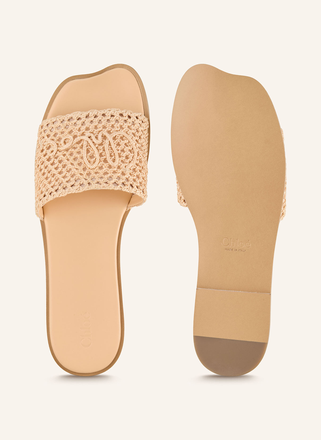 Chloé Pantoletten FLOWER: 6K0 POWDER
