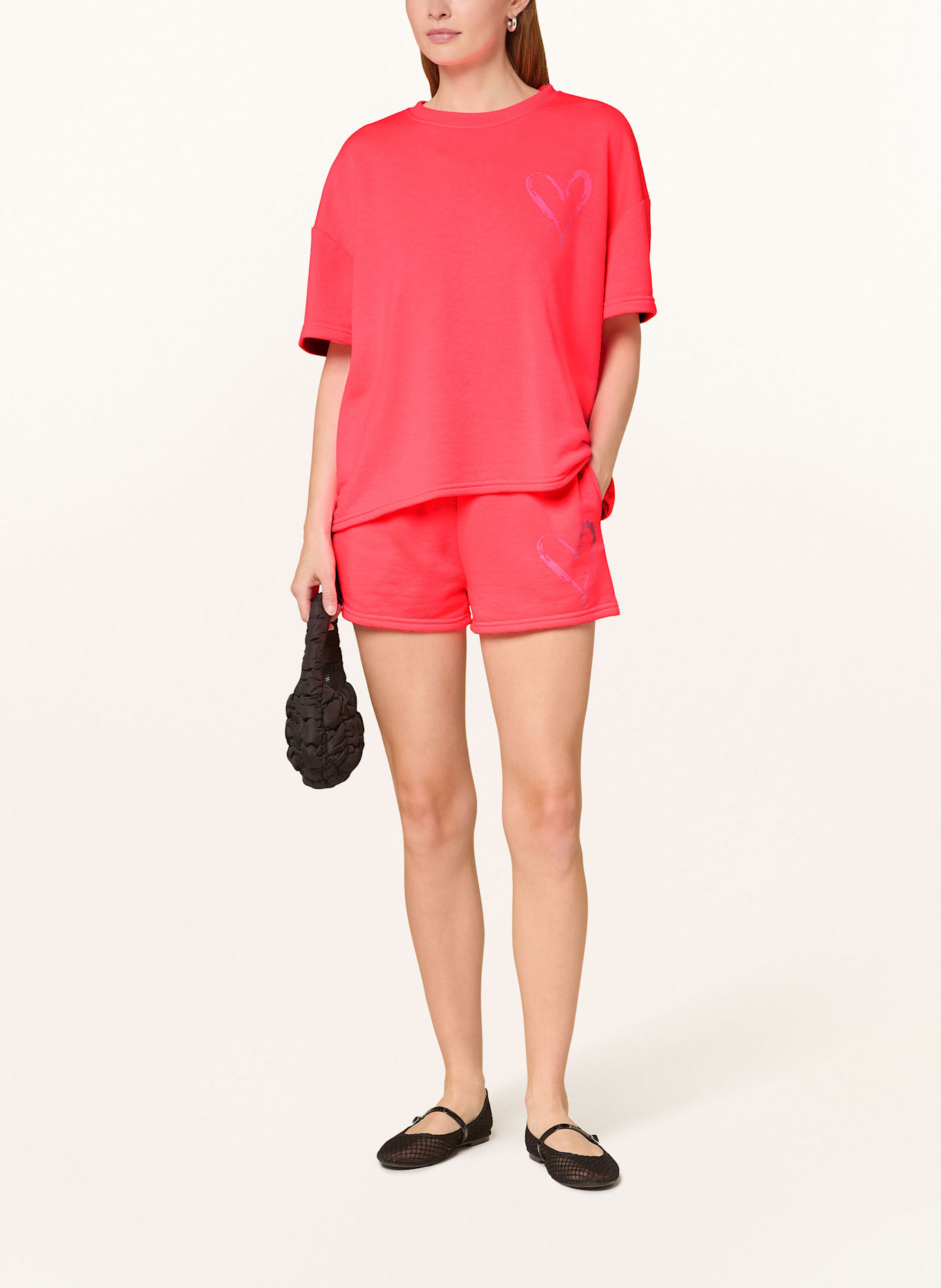 miss goodlife Szorty dresowe: JASKRAWY MOCNORÓŻOWY