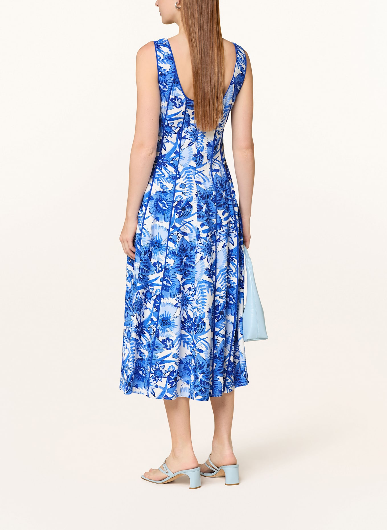 Phase Eight Kleid GOLDIE: BLAU / WEISS