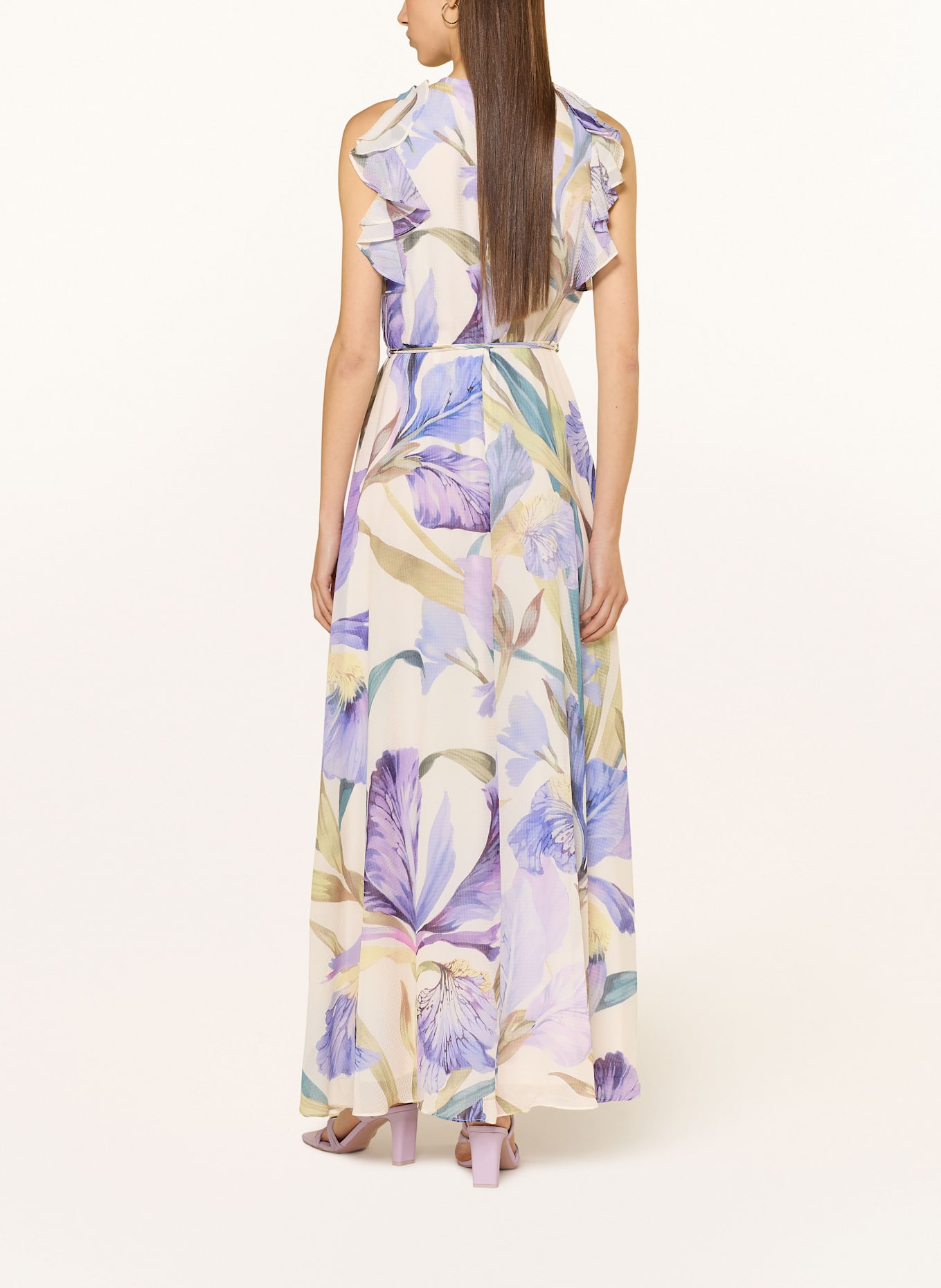 Phase Eight Dress RACHEL in ecru/ light purple/ light green