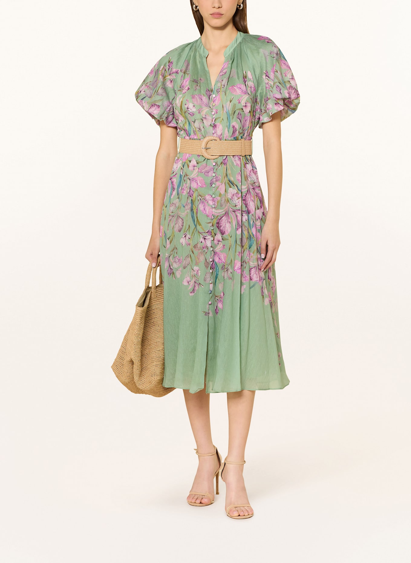 Phase Eight Kleid AMALIE: HELLGRÜN / PINK