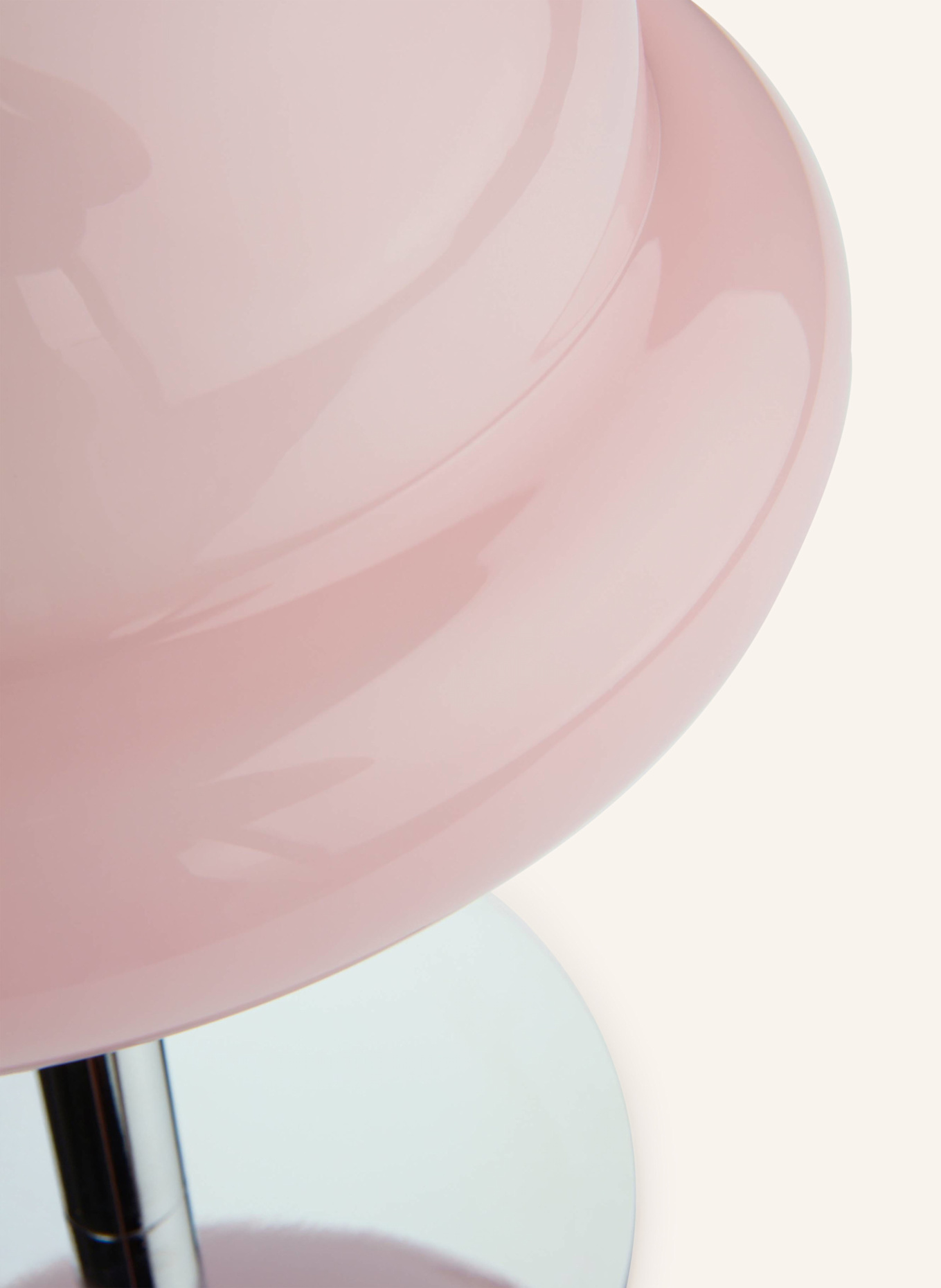 Jotex Tischleuchte BUBBA: HELLROSA / SILBER