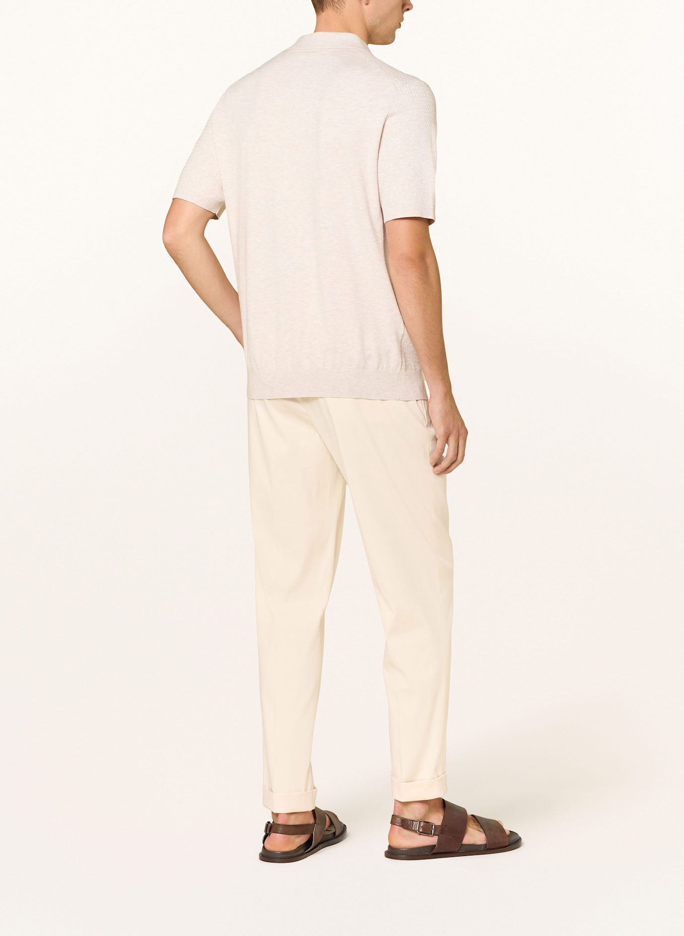 REISS Strick-Poloshirt TYNE Relaxed Fit: CREME