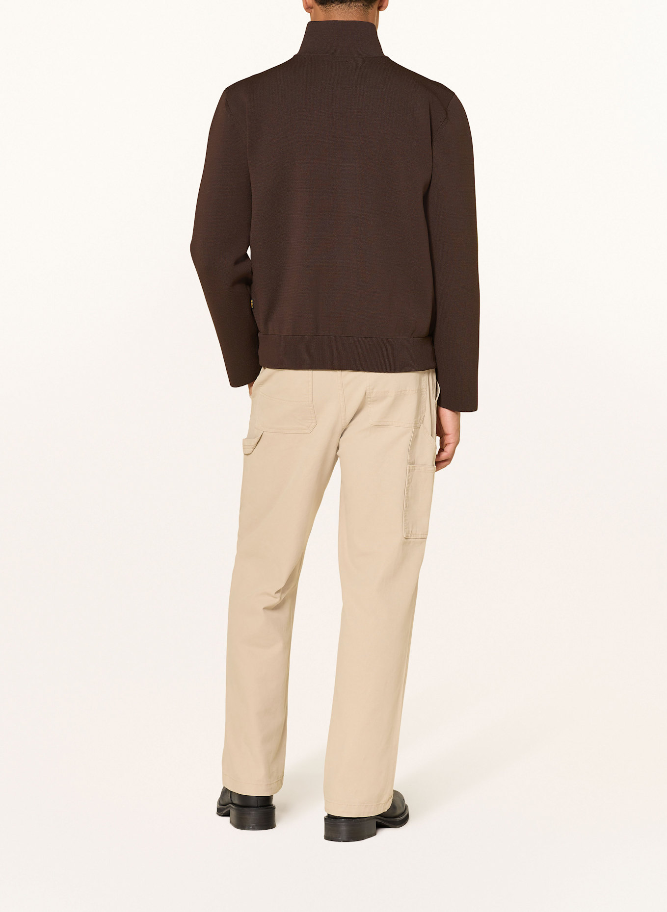 G-Star Sweat abstract-print jacket: DARK BROWN