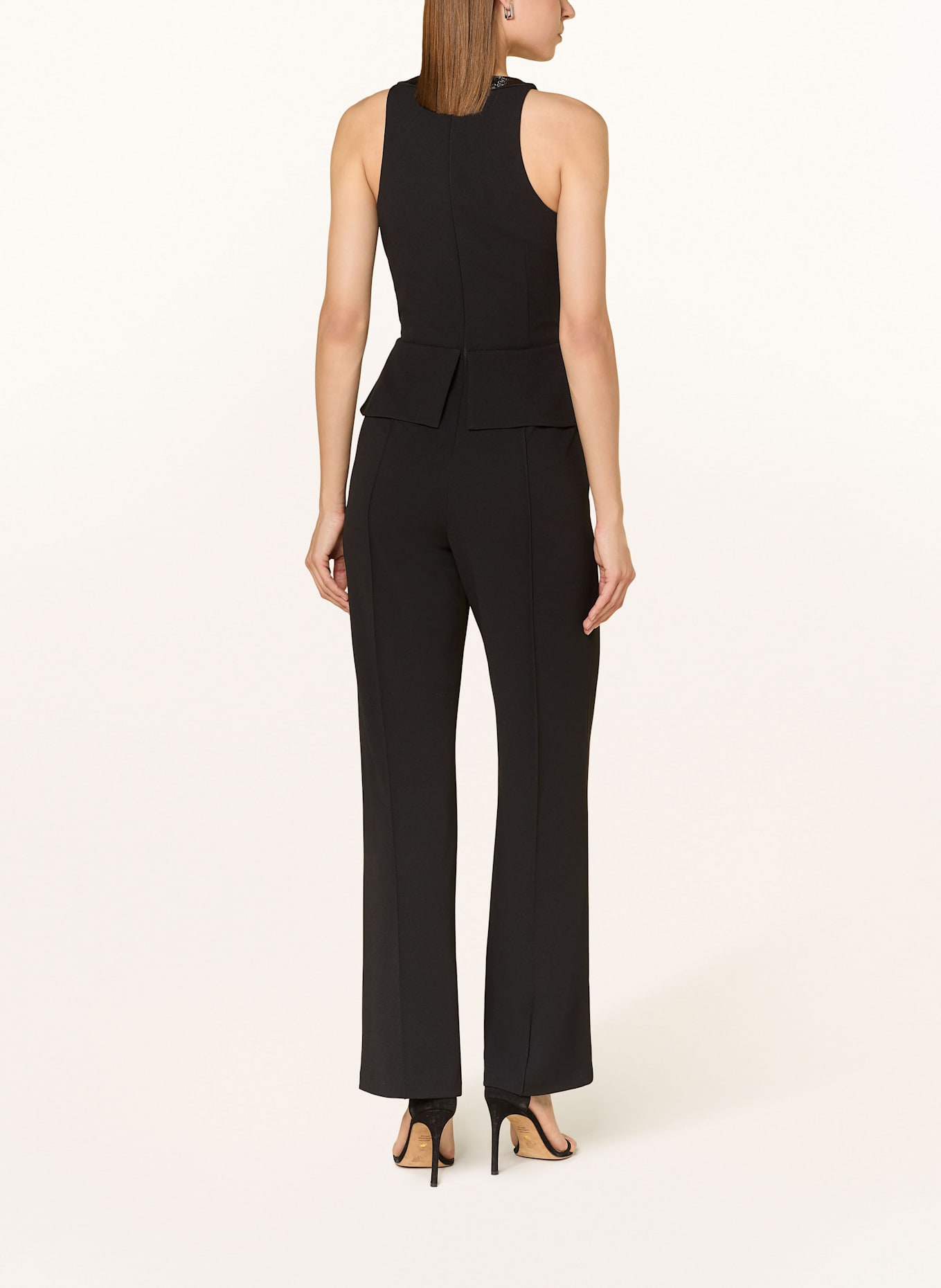 ADRIANNA PAPELL Jumpsuit mit Schmucksteinen: SCHWARZ