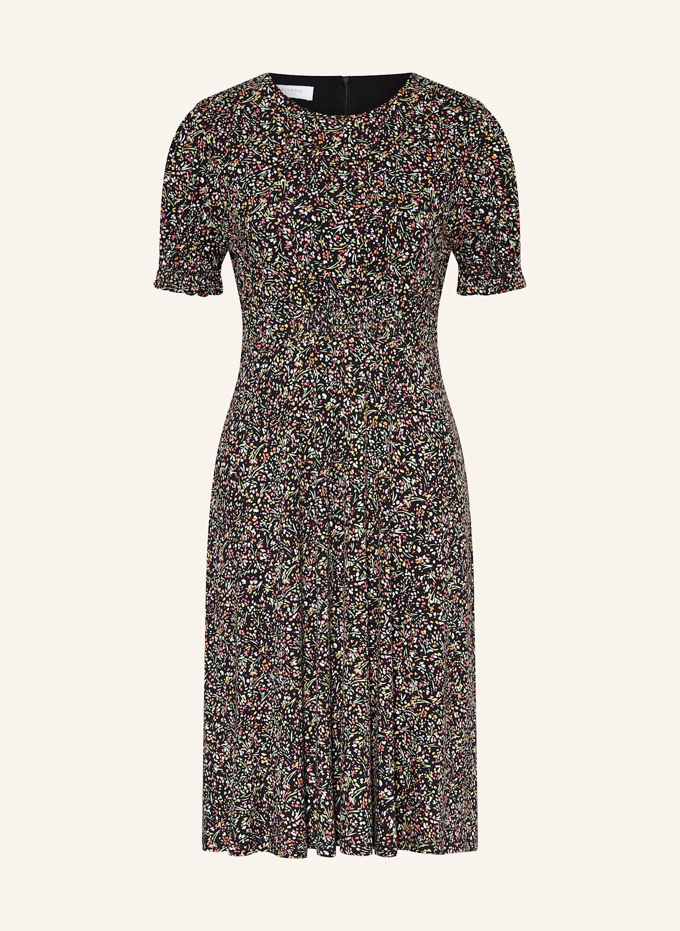 HOBBS Jerseykleid RIMA: SCHWARZ / GRÜN / ROSA