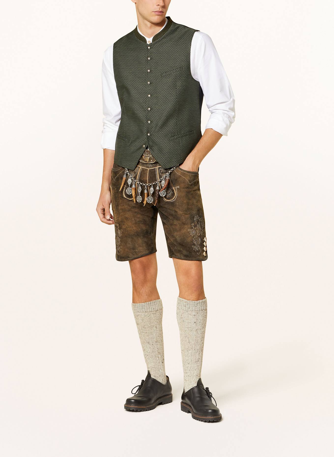 Hammerschmid Traditional vest JONAS Slim Fit: Traditional vest BARTL with linen