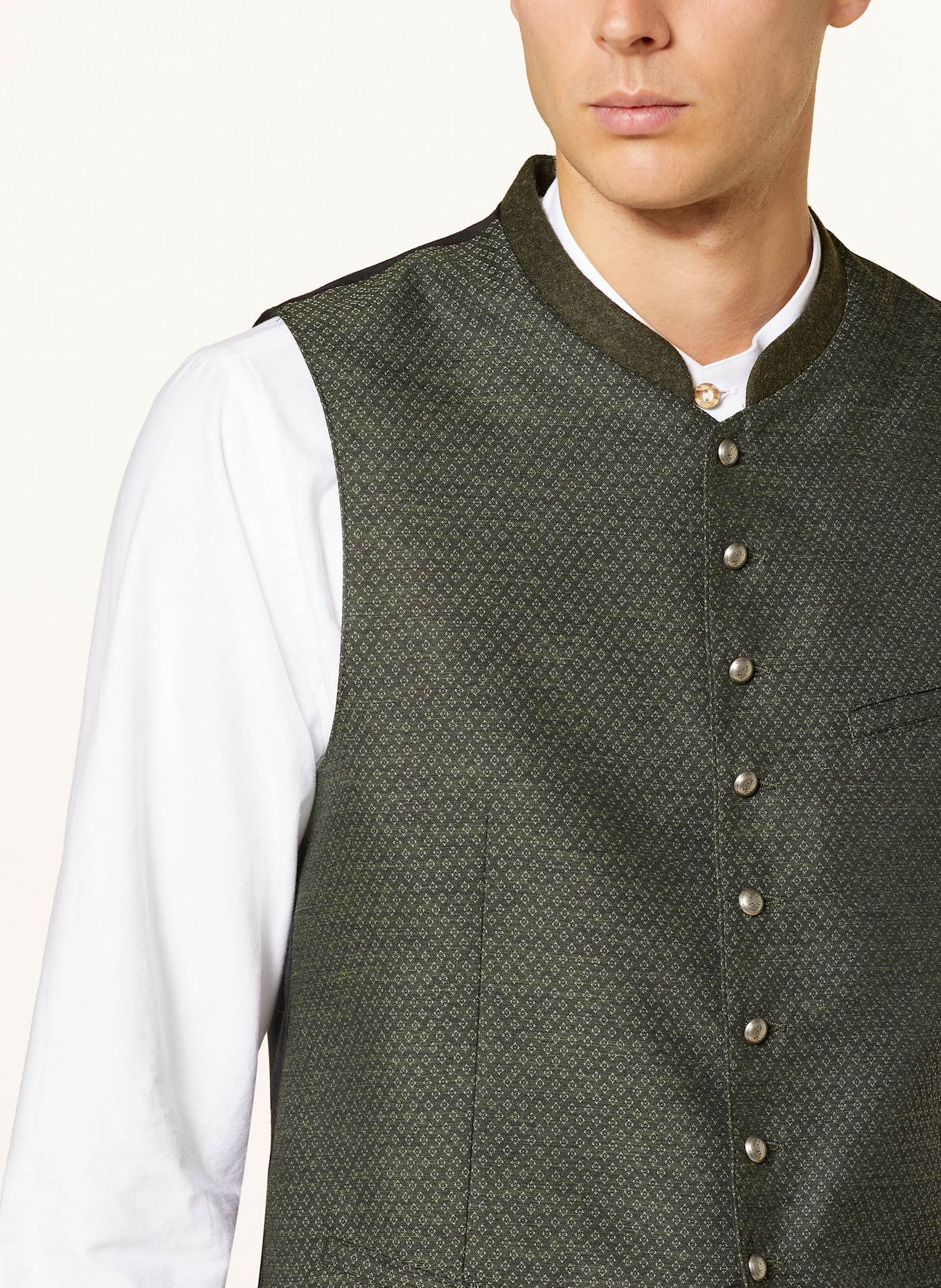 Hammerschmid Traditional vest JONAS Slim Fit: Traditional vest BARTL with linen