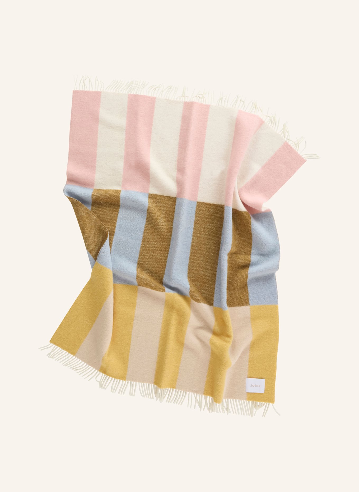 Jotex Plaid COLIN: CREME/ GELB/ ROSA