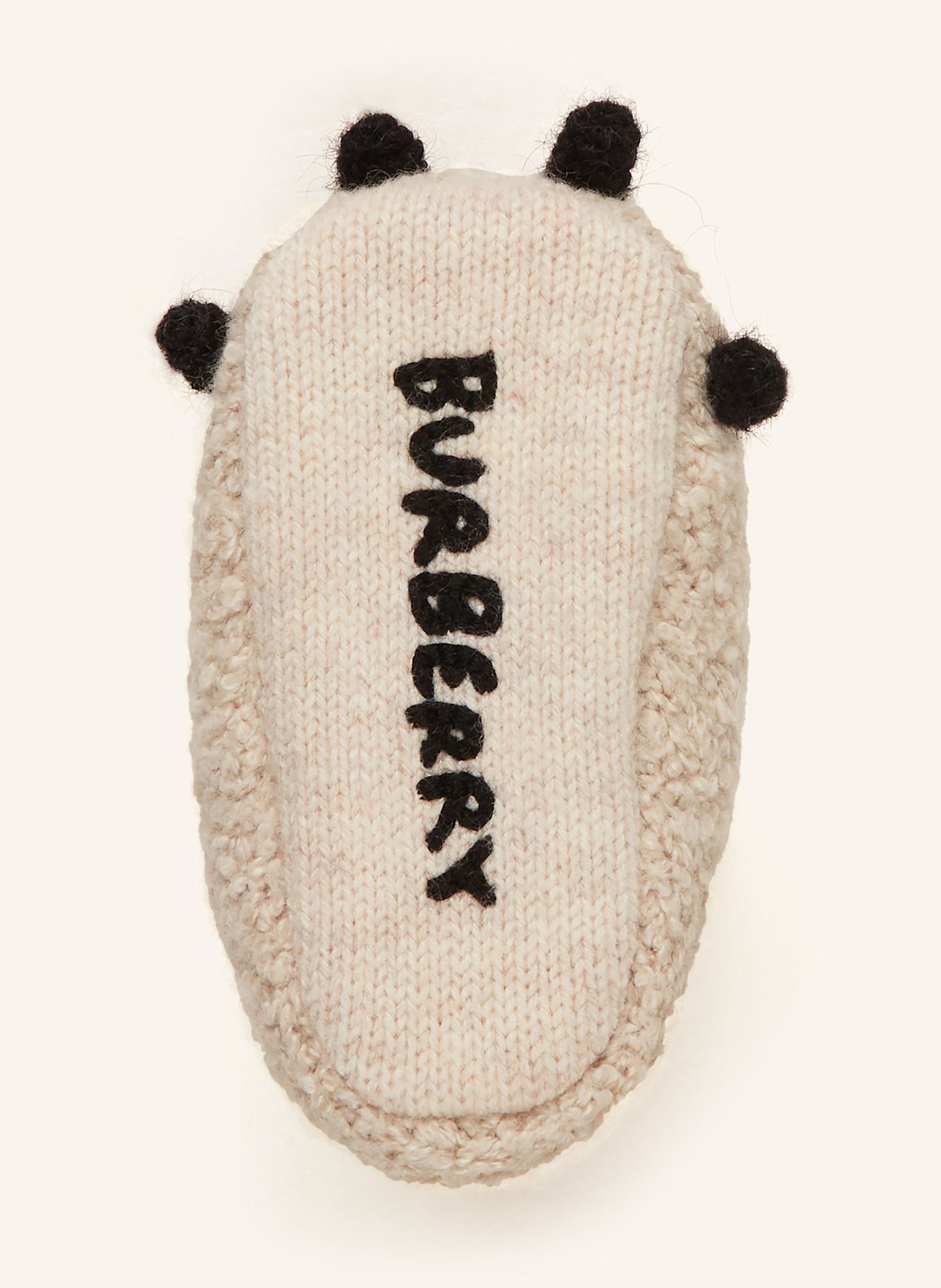 BURBERRY Set: Mütze und Krabbelschuhe: BEIGE