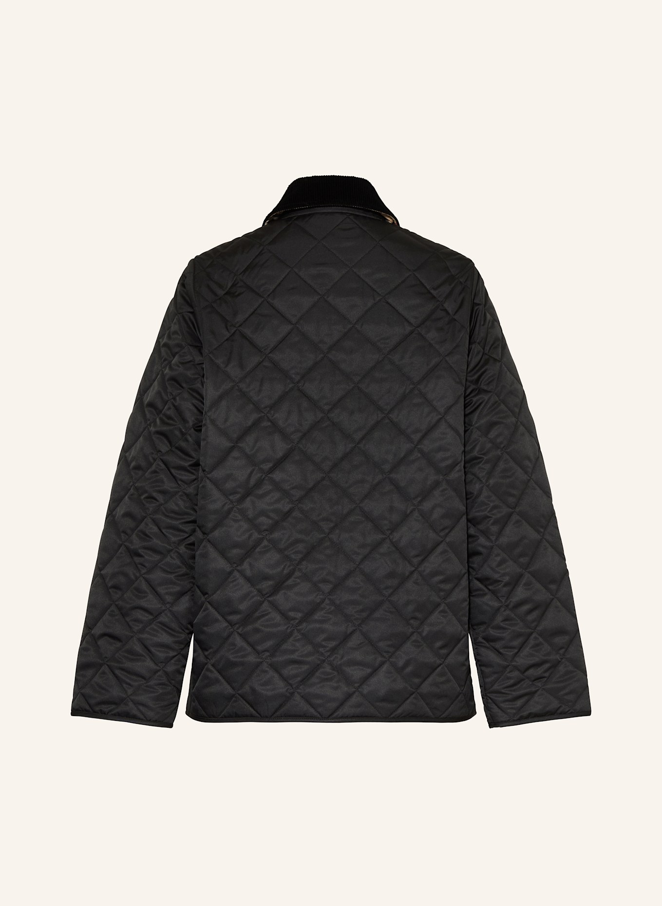 BURBERRY Prošívaná DŁUGA MILO: ČERNÁ