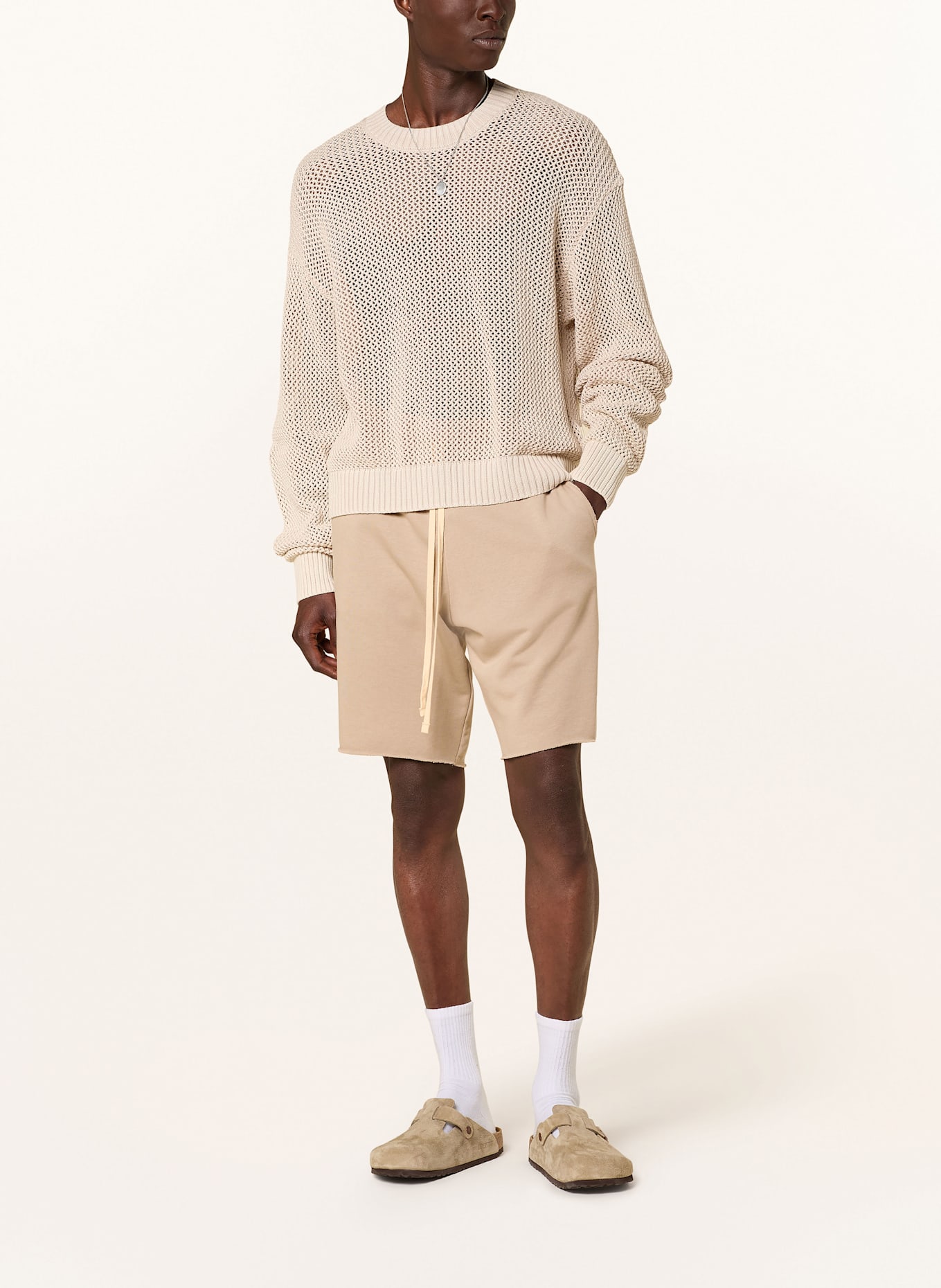 ALLSAINTS Sweat shorts HELIX: LIGHT BROWN