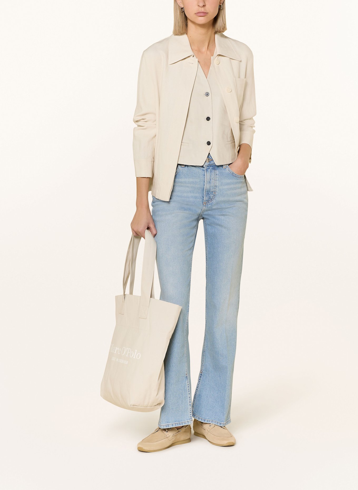 Marc O'Polo Flared Jeans KIRUNA: 014 Clean sustainable light wash