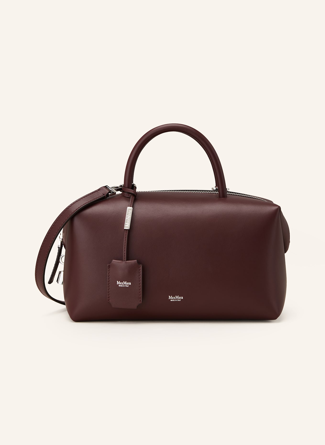Max Mara Torebka HOLDALL MEDIUM: CIEMNOCZERWONY