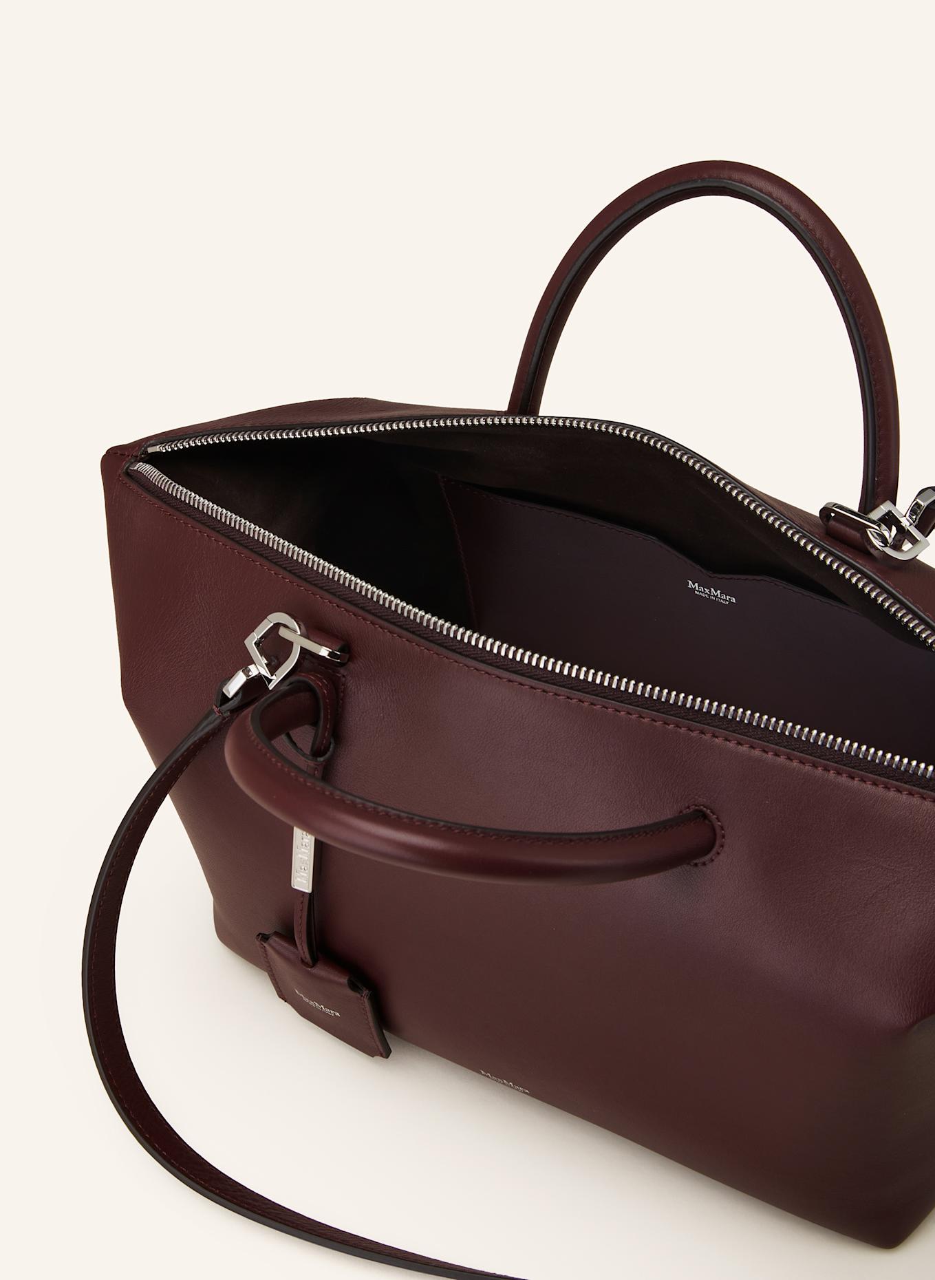 Max Mara Torebka HOLDALL MEDIUM: CIEMNOCZERWONY