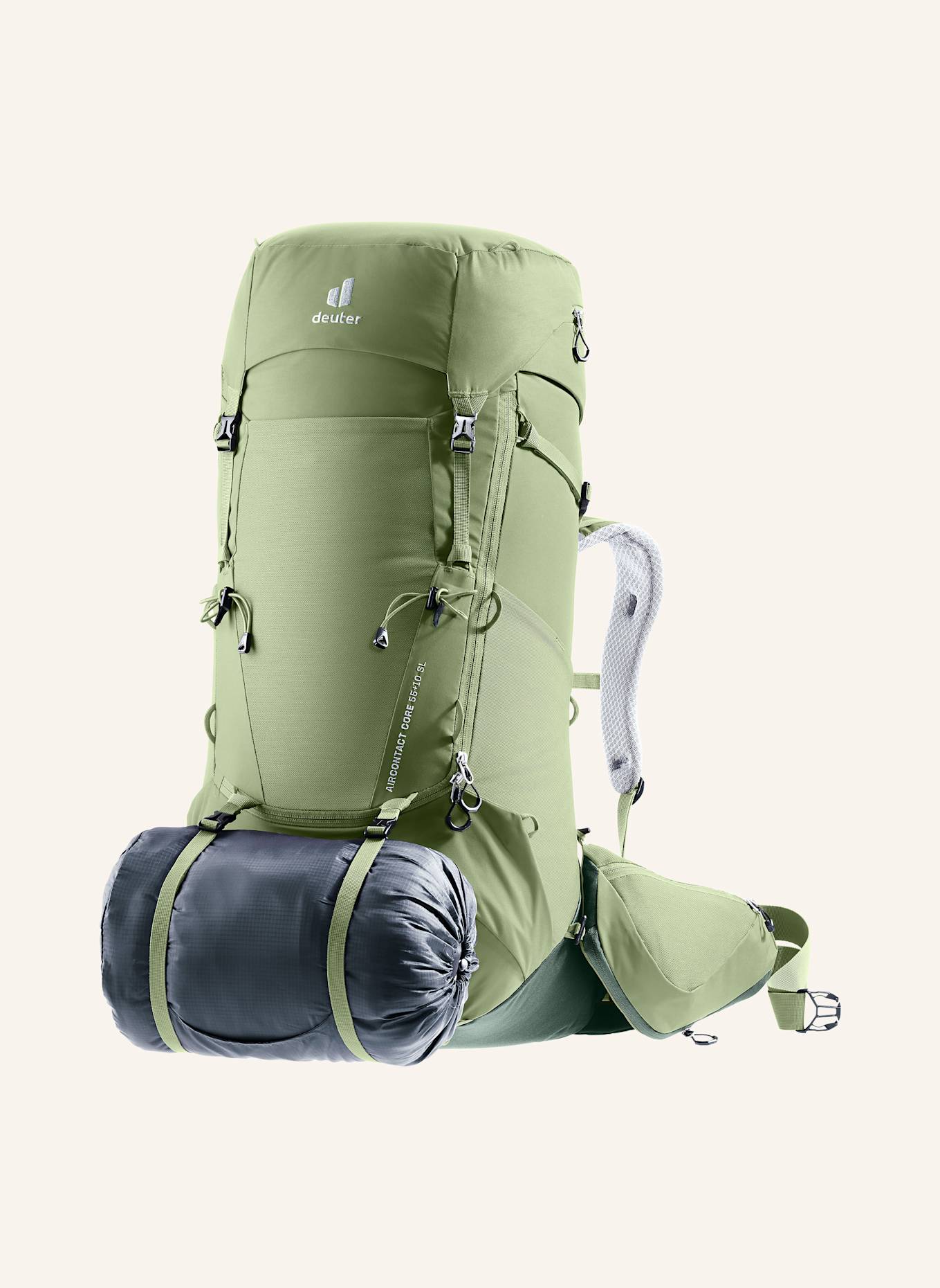 deuter Rucksack AIRCONTACT CORE 55+10 SL: HELLGRÜN / DUNKELGRÜN